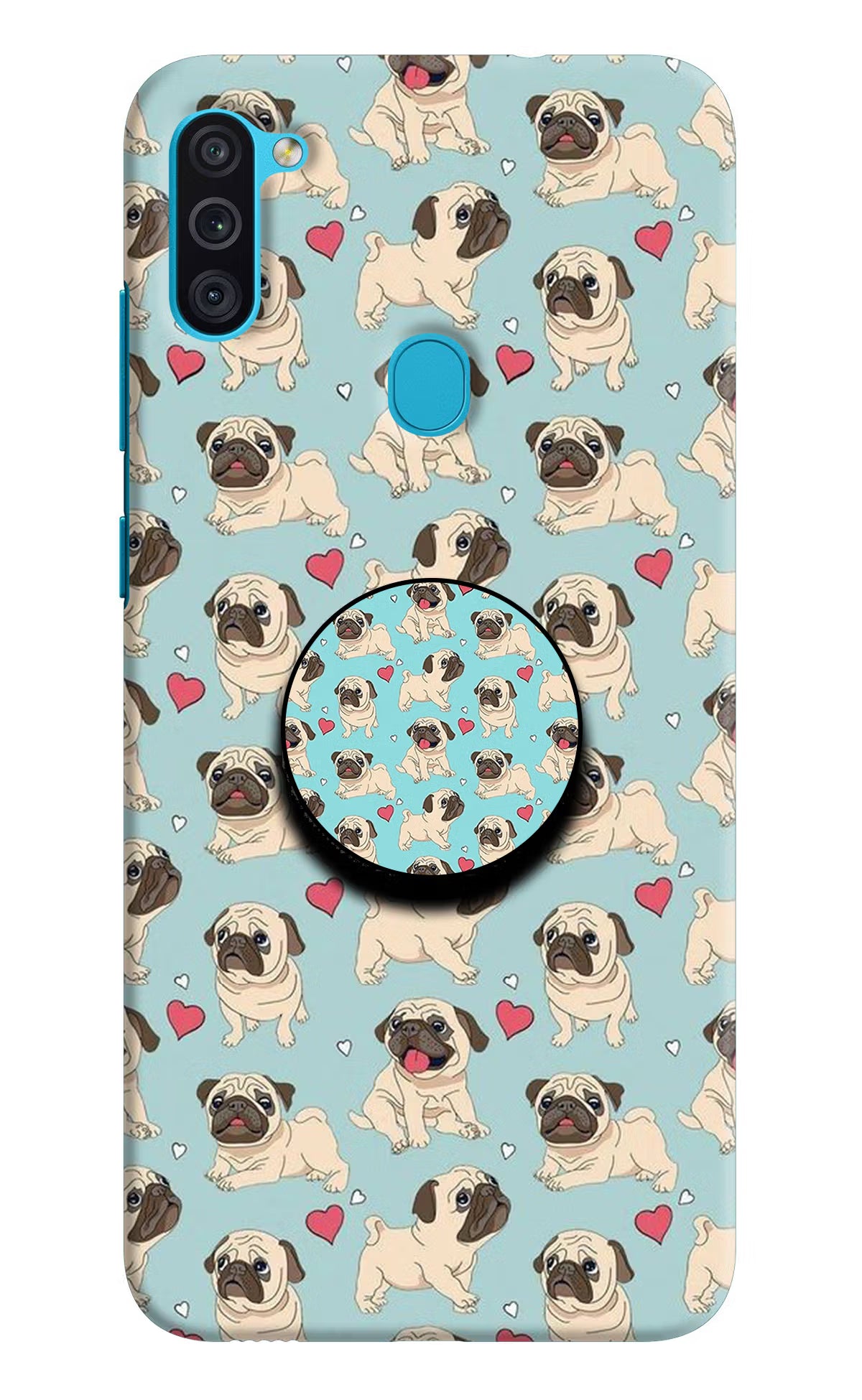 Pug Dog Samsung M11 Pop Case - Pug Dog Samsung M11 Pop Case by Casekaro Pug Dog Samsung M11 Pop Case by Casekaro