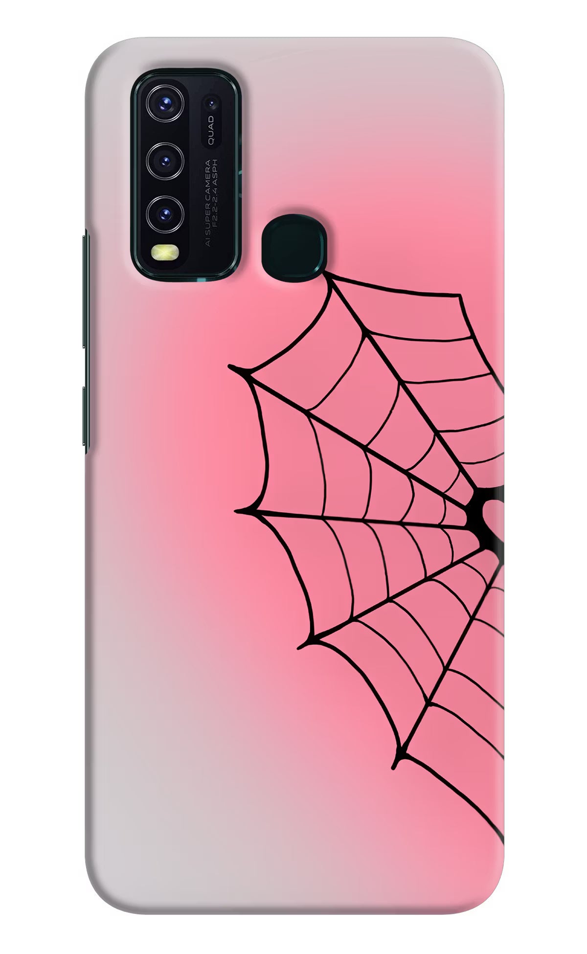 Pink Web Vivo Y30/Y50 Back Cover - Pink Web Vivo Y30/Y50 Back Cover Pink Web Vivo Y30/Y50 Back Cover