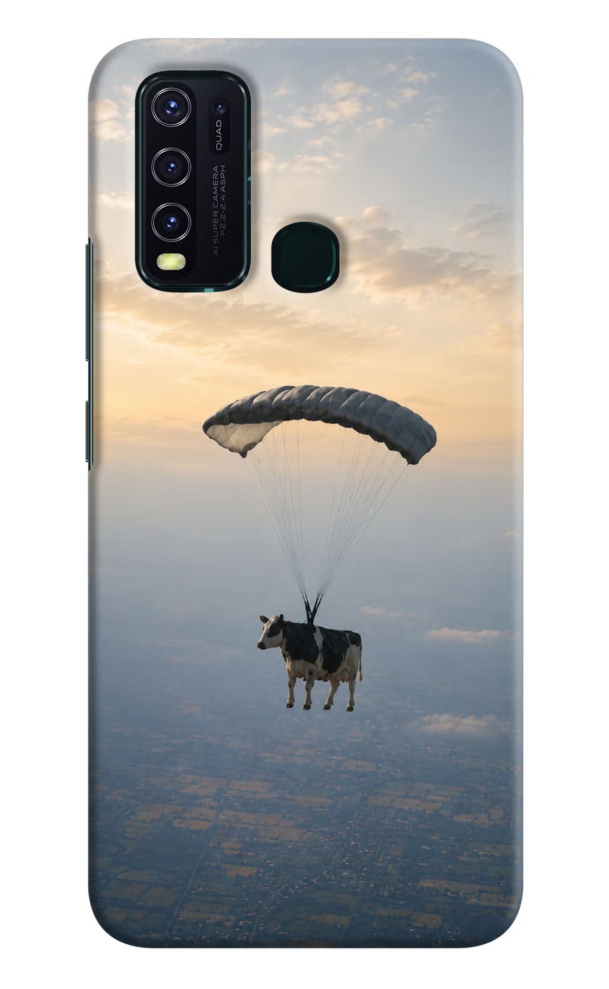 Skydiving Cow Vivo Y30/Y50 Back Cover - Skydiving Cow Vivo Y30/Y50 Back Cover Skydiving Cow Vivo Y30/Y50 Back Cover