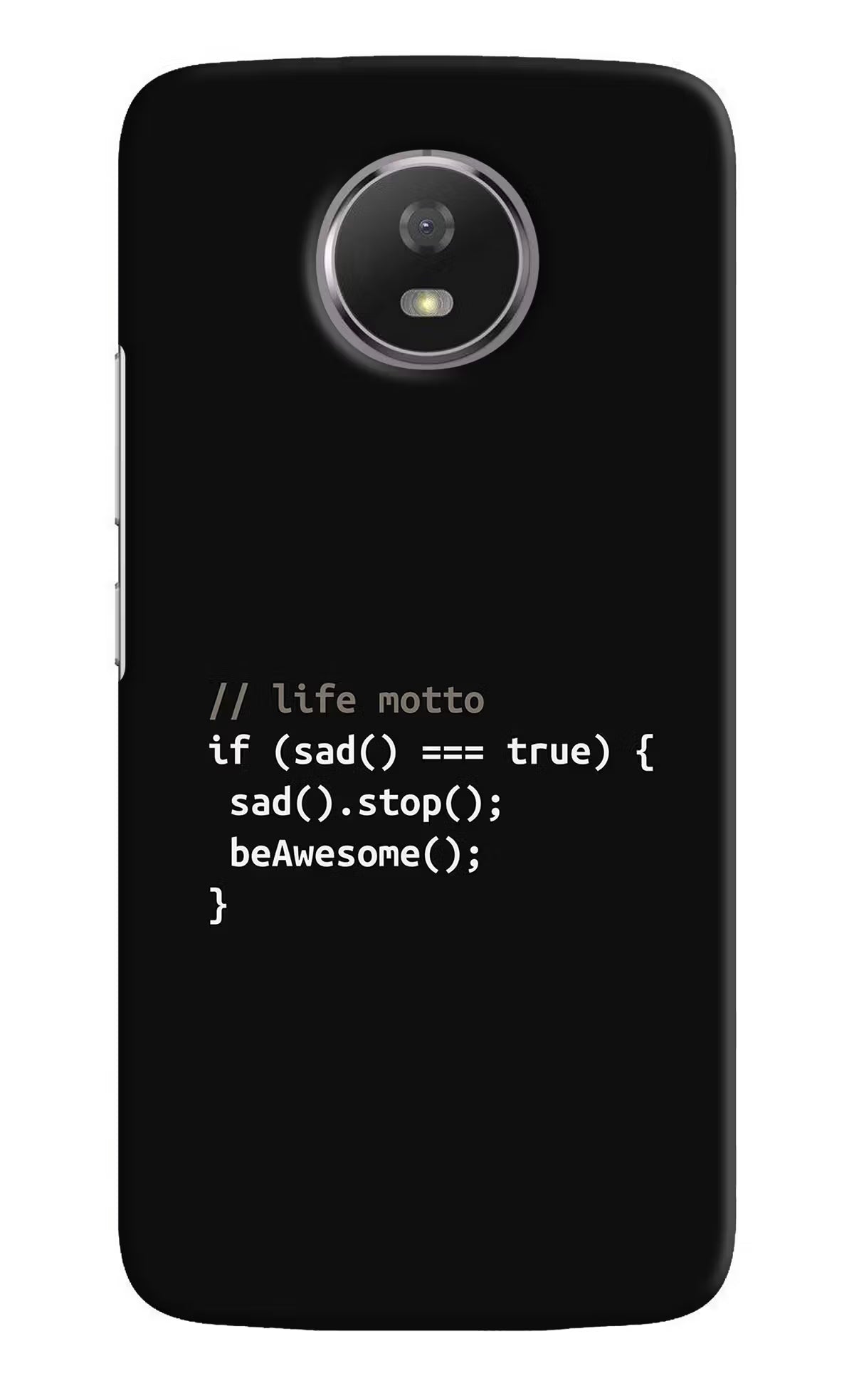 Life Motto Code Moto G5S Back Cover - Life Motto Code Moto G5S Hard Case Back Cover by Casekaro Life Motto Code Moto G5S Hard Case Back Cover by Casekaro