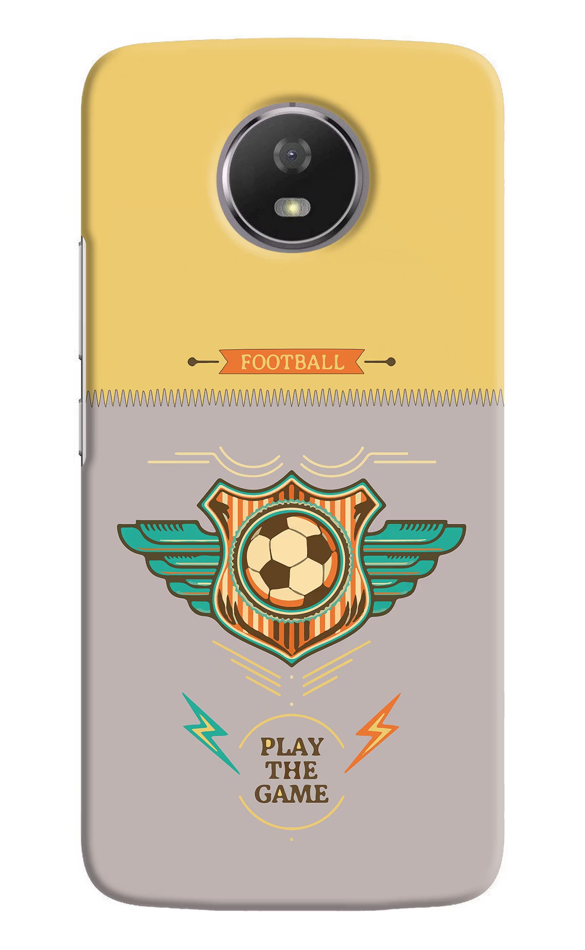 Football Moto G5S Back Cover - Football Moto G5S Hard Case Back Cover by Casekaro Football Moto G5S Hard Case Back Cover by Casekaro