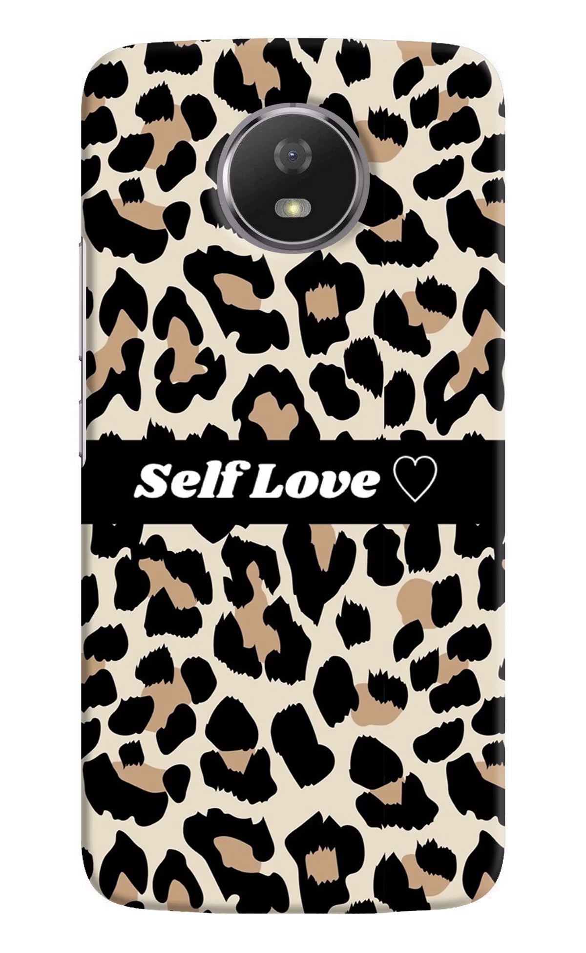 Leopard Print Self Love Moto G5S Back Cover - Leopard Print Self Love Moto G5S Hard Case Back Cover by Casekaro Leopard Print Self Love Moto G5S Hard Case Back Cover by Casekaro