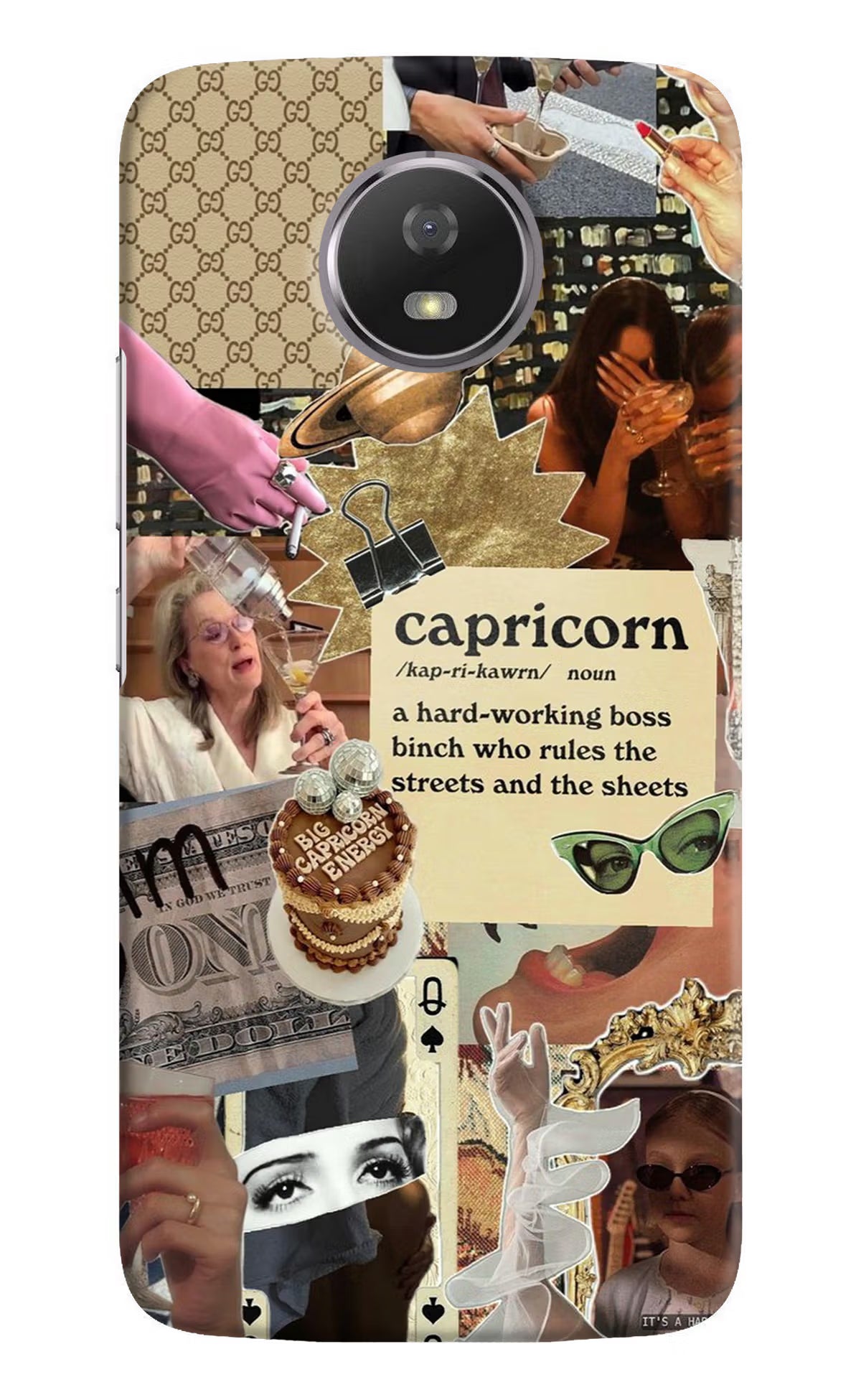 Capricorn Zodiac Moto G5S Back Cover - Capricorn Zodiac Moto G5S Hard Case Back Cover by Casekaro Capricorn Zodiac Moto G5S Hard Case Back Cover by Casekaro