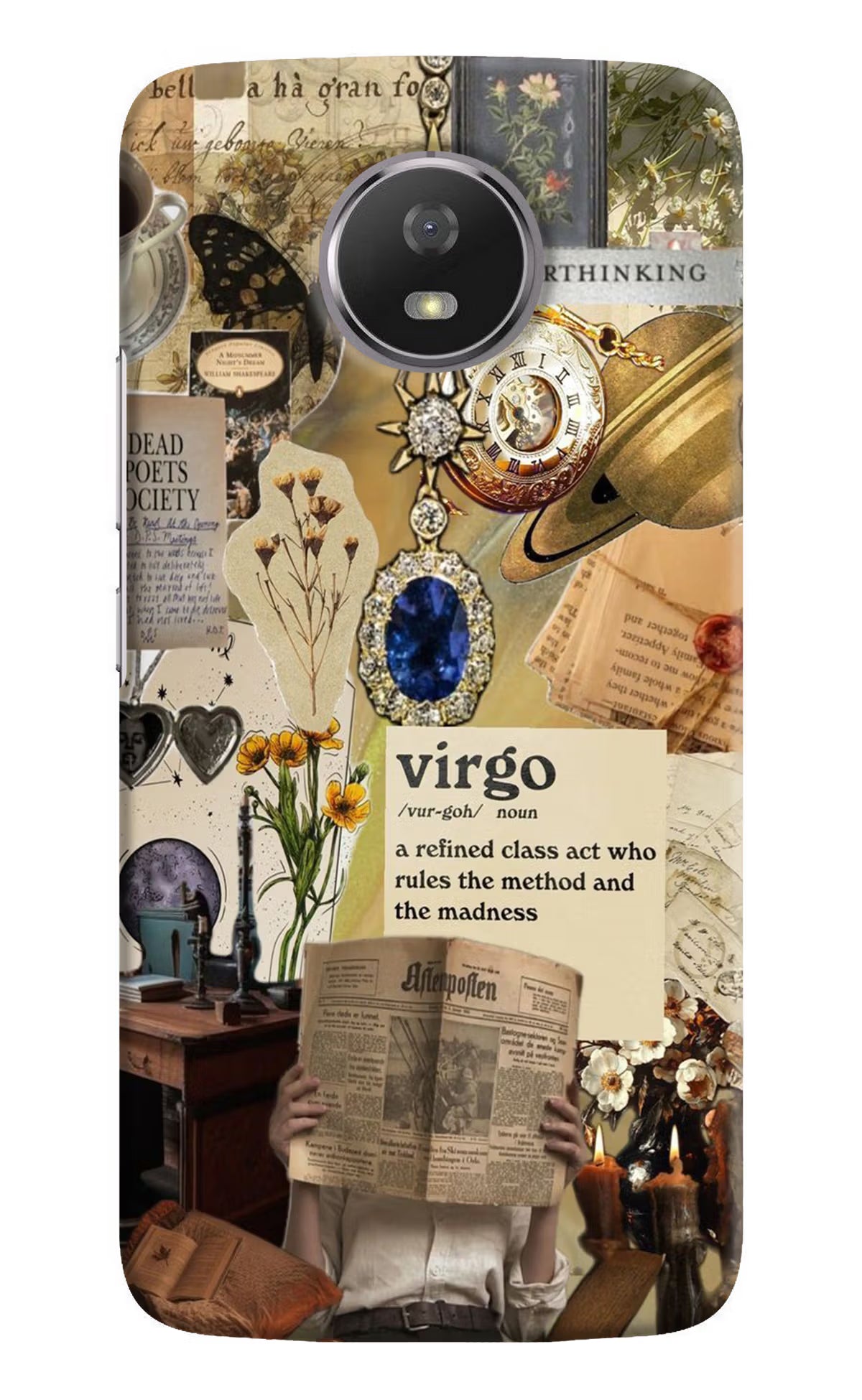 Virgo Zodiac Moto G5S Back Cover - Virgo Zodiac Moto G5S Hard Case Back Cover by Casekaro Virgo Zodiac Moto G5S Hard Case Back Cover by Casekaro