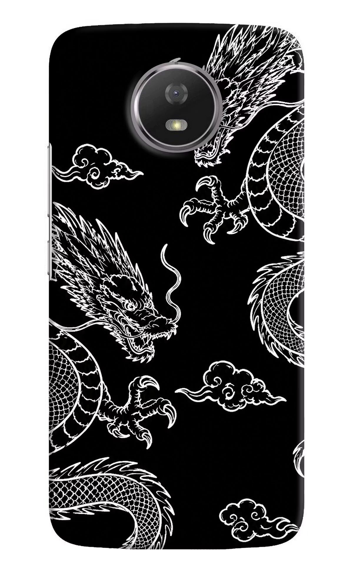 Twin Dragons Moto G5S Back Cover - Twin Dragons Moto G5S Hard Case Back Cover by Casekaro Twin Dragons Moto G5S Hard Case Back Cover by Casekaro
