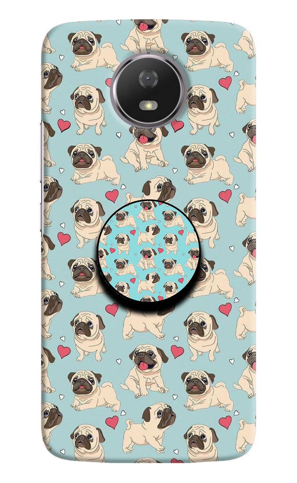 Pug Dog Moto G5S Pop Case - Pug Dog Moto G5S Pop Case by Casekaro Pug Dog Moto G5S Pop Case by Casekaro