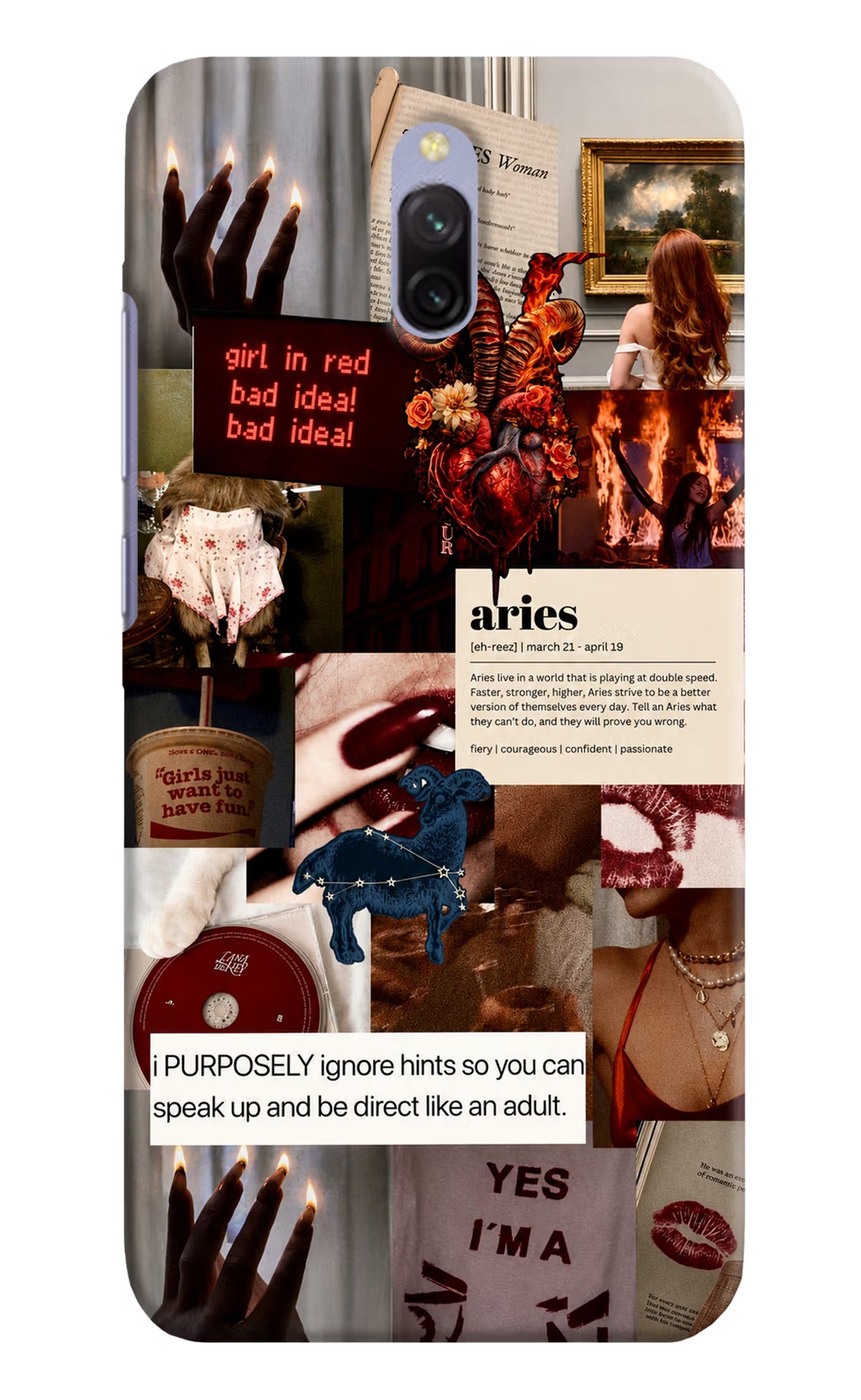 Zodiac Aries Redmi 8A Dual Back Cover - Zodiac Aries Redmi 8A Dual Back Cover Zodiac Aries Redmi 8A Dual Back Cover