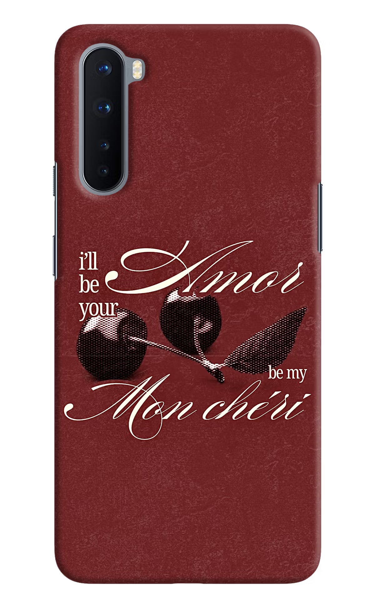 Velvet Cherry Oneplus Nord Back Cover - Velvet Cherry Oneplus Nord Back Cover Velvet Cherry Oneplus Nord Back Cover