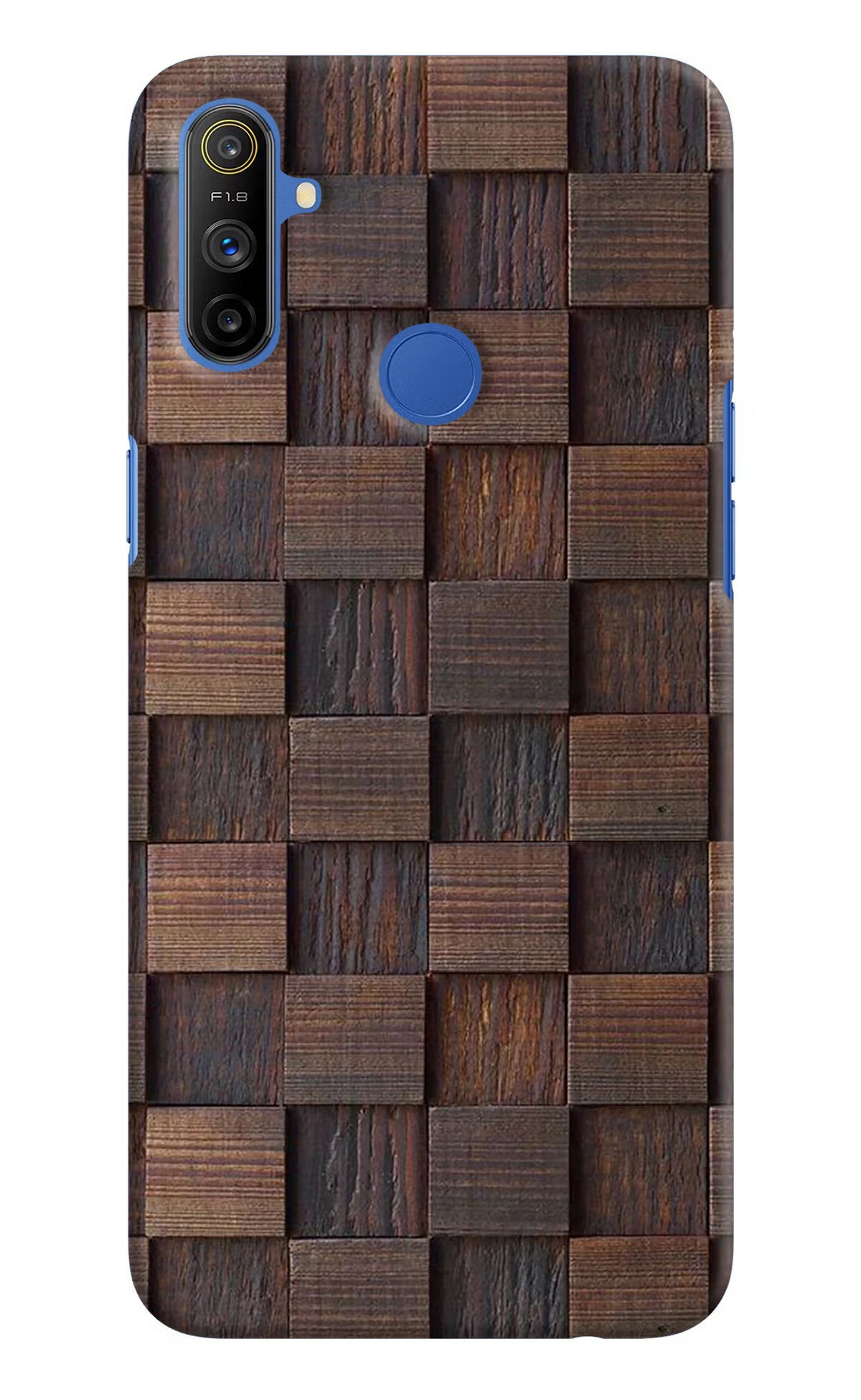 Wooden Cube Design Realme Narzo 10A/20A Back Cover - Wooden Cube Design Realme Narzo 10A/20A Hard Case Back Cover by Casekaro Wooden Cube Design Realme Narzo 10A/20A Hard Case Back Cover by Casekaro