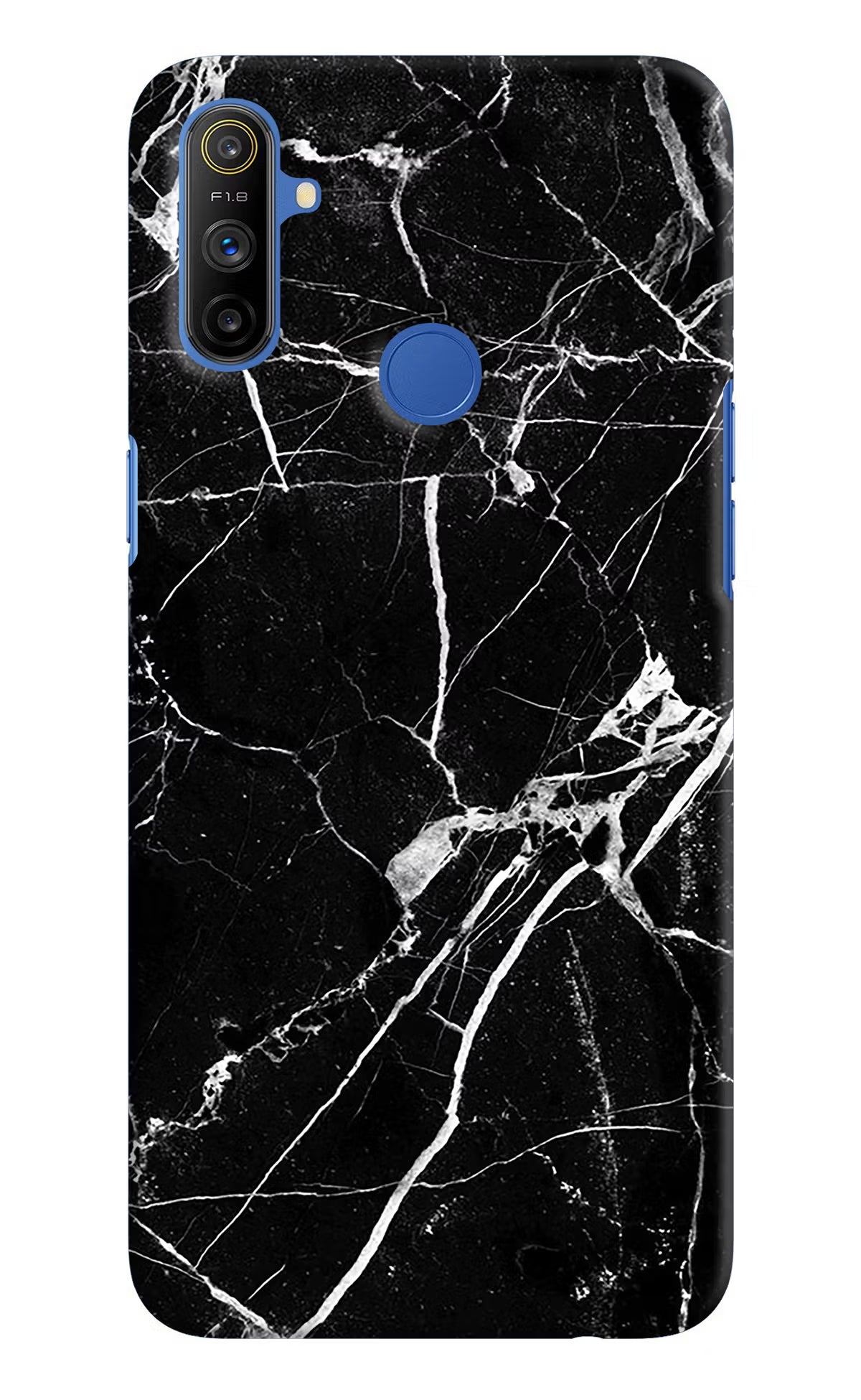 Black Marble Pattern Realme Narzo 10A/20A Back Cover - Black Marble Pattern Realme Narzo 10A/20A Hard Case Back Cover by Casekaro Black Marble Pattern Realme Narzo 10A/20A Hard Case Back Cover by Casekaro