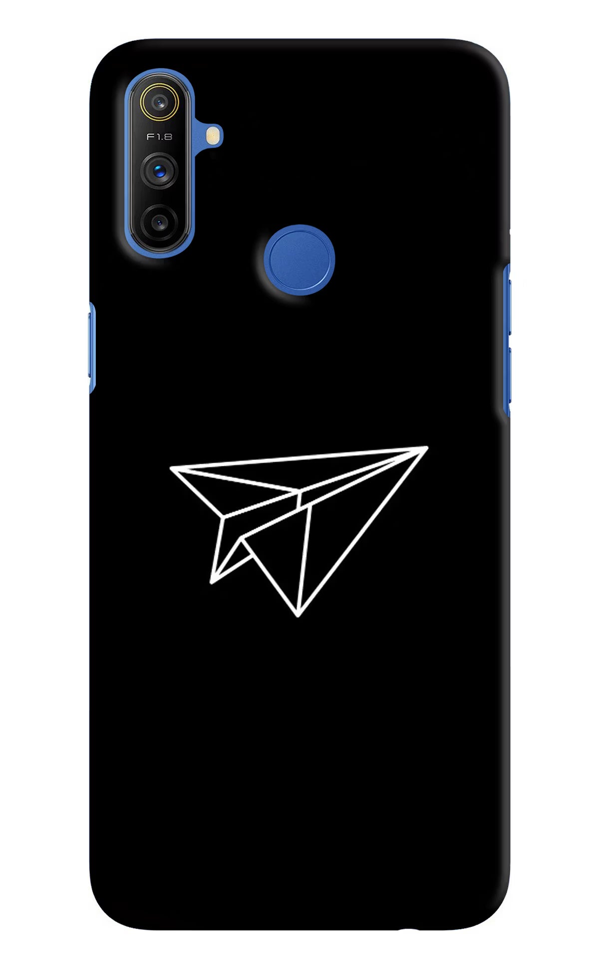 Paper Plane White Realme Narzo 10A/20A Back Cover - Paper Plane White Realme Narzo 10A/20A Hard Case Back Cover by Casekaro Paper Plane White Realme Narzo 10A/20A Hard Case Back Cover by Casekaro