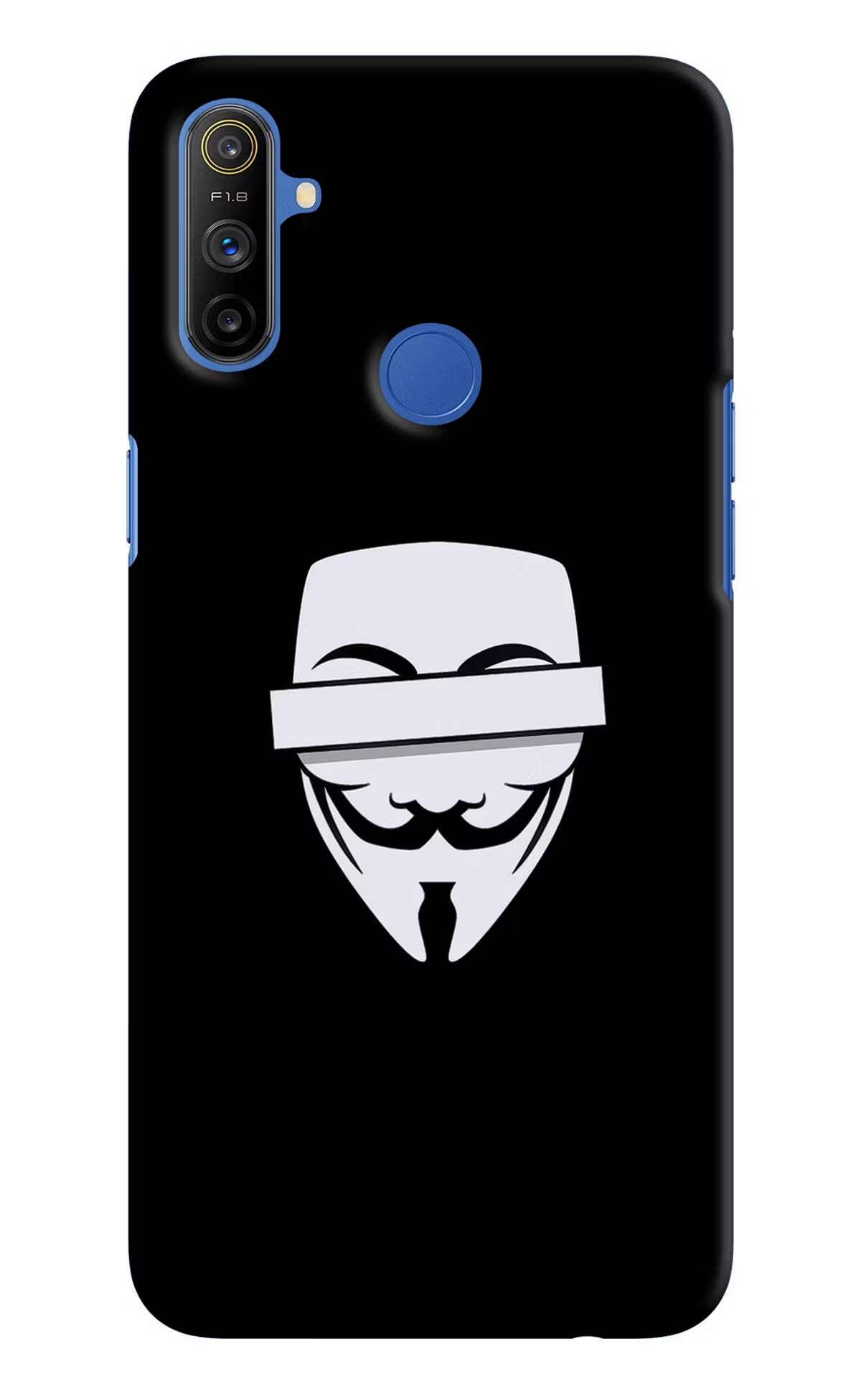 Anonymous Face Realme Narzo 10A/20A Back Cover - Anonymous Face Realme Narzo 10A/20A Hard Case Back Cover by Casekaro Anonymous Face Realme Narzo 10A/20A Hard Case Back Cover by Casekaro