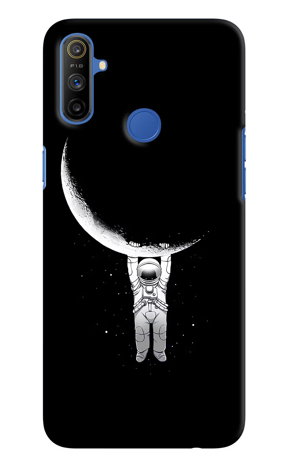Moon Space Realme Narzo 10A/20A Back Cover - Moon Space Realme Narzo 10A/20A Hard Case Back Cover by Casekaro Moon Space Realme Narzo 10A/20A Hard Case Back Cover by Casekaro