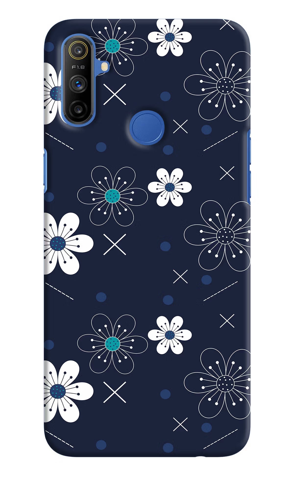 Flowers Realme Narzo 10A/20A Back Cover - Flowers Realme Narzo 10A/20A Hard Case Back Cover by Casekaro Flowers Realme Narzo 10A/20A Hard Case Back Cover by Casekaro