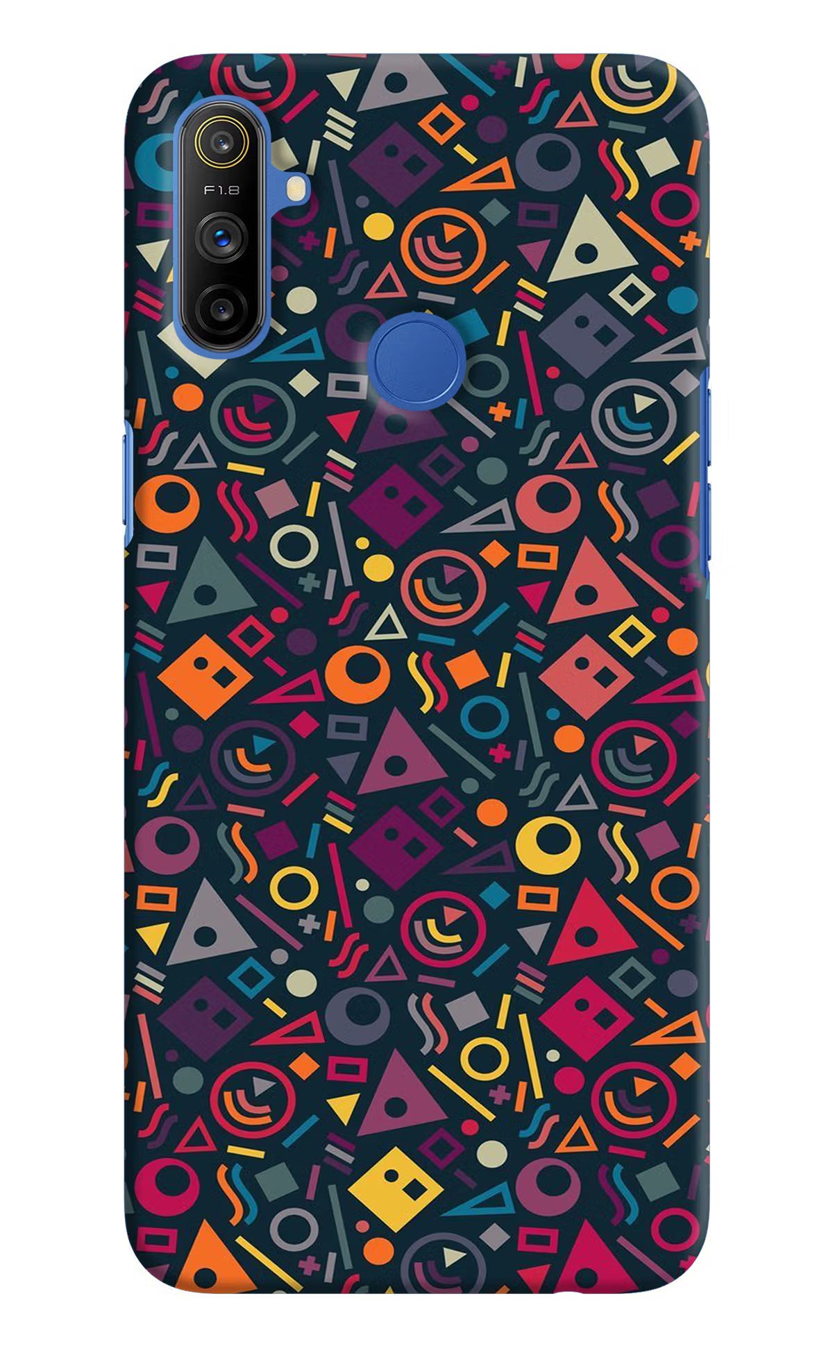 Geometric Abstract Realme Narzo 10A/20A Back Cover - Geometric Abstract Realme Narzo 10A/20A Hard Case Back Cover by Casekaro Geometric Abstract Realme Narzo 10A/20A Hard Case Back Cover by Casekaro