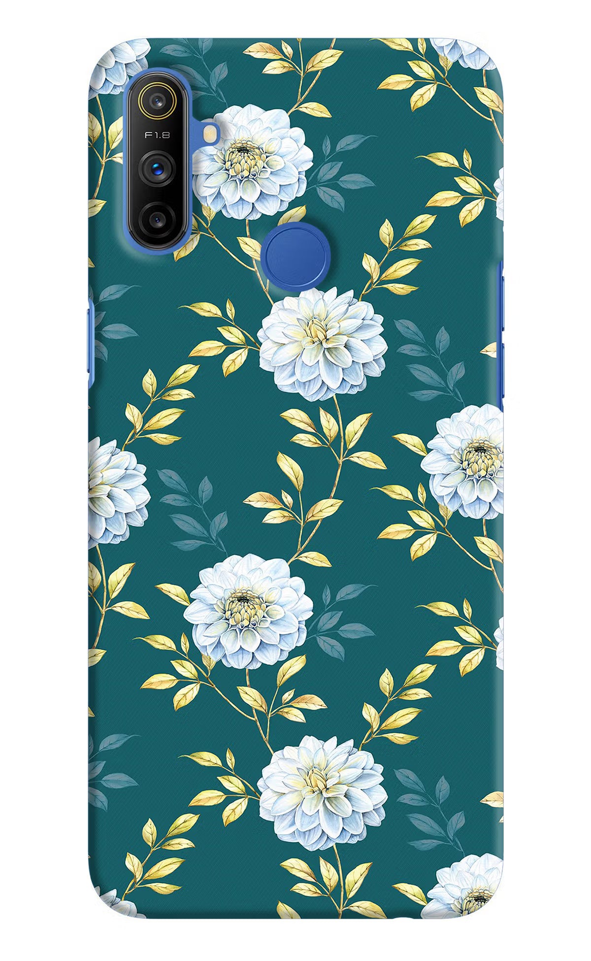 Flowers Realme Narzo 10A/20A Back Cover - Flowers Realme Narzo 10A/20A Hard Case Back Cover by Casekaro Flowers Realme Narzo 10A/20A Hard Case Back Cover by Casekaro