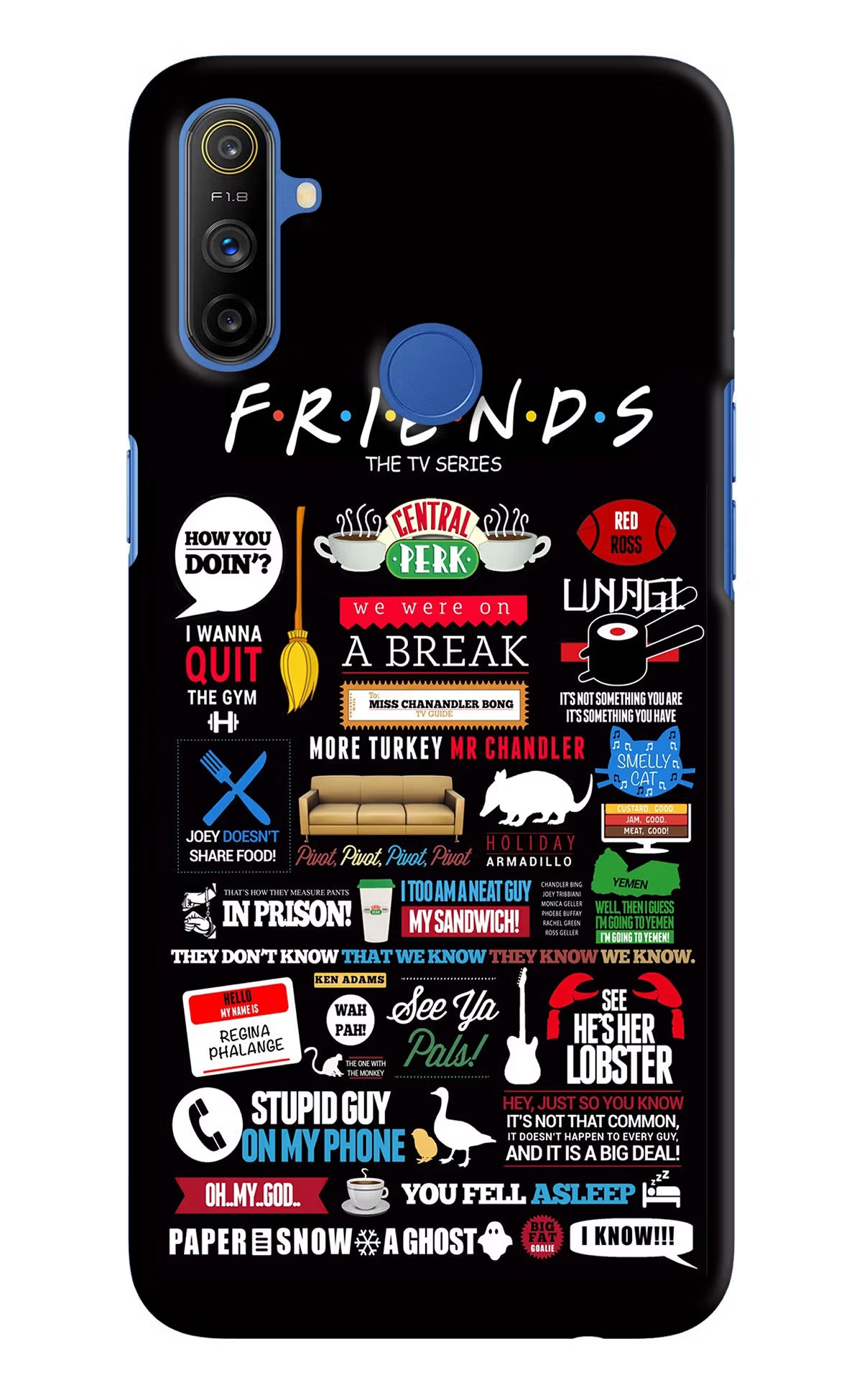FRIENDS Realme Narzo 10A/20A Back Cover - FRIENDS Realme Narzo 10A/20A Hard Case Back Cover by Casekaro FRIENDS Realme Narzo 10A/20A Hard Case Back Cover by Casekaro
