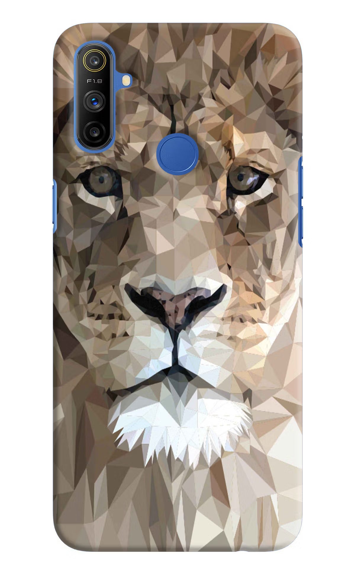 Lion Art Realme Narzo 10A/20A Back Cover - Lion Art Realme Narzo 10A/20A Hard Case Back Cover by Casekaro Lion Art Realme Narzo 10A/20A Hard Case Back Cover by Casekaro