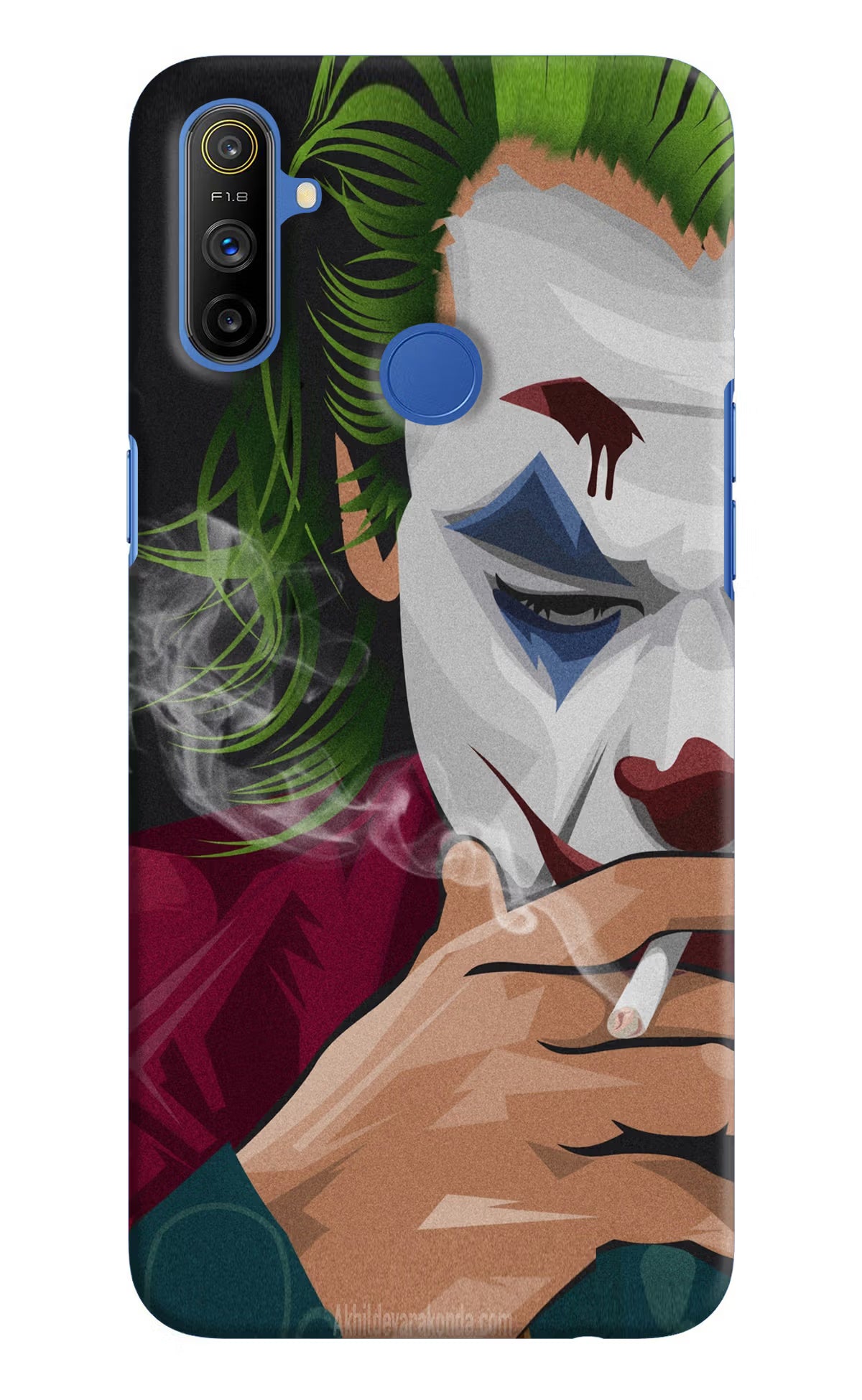 Joker Smoking Realme Narzo 10A/20A Back Cover - Joker Smoking Realme Narzo 10A/20A Hard Case Back Cover by Casekaro Joker Smoking Realme Narzo 10A/20A Hard Case Back Cover by Casekaro