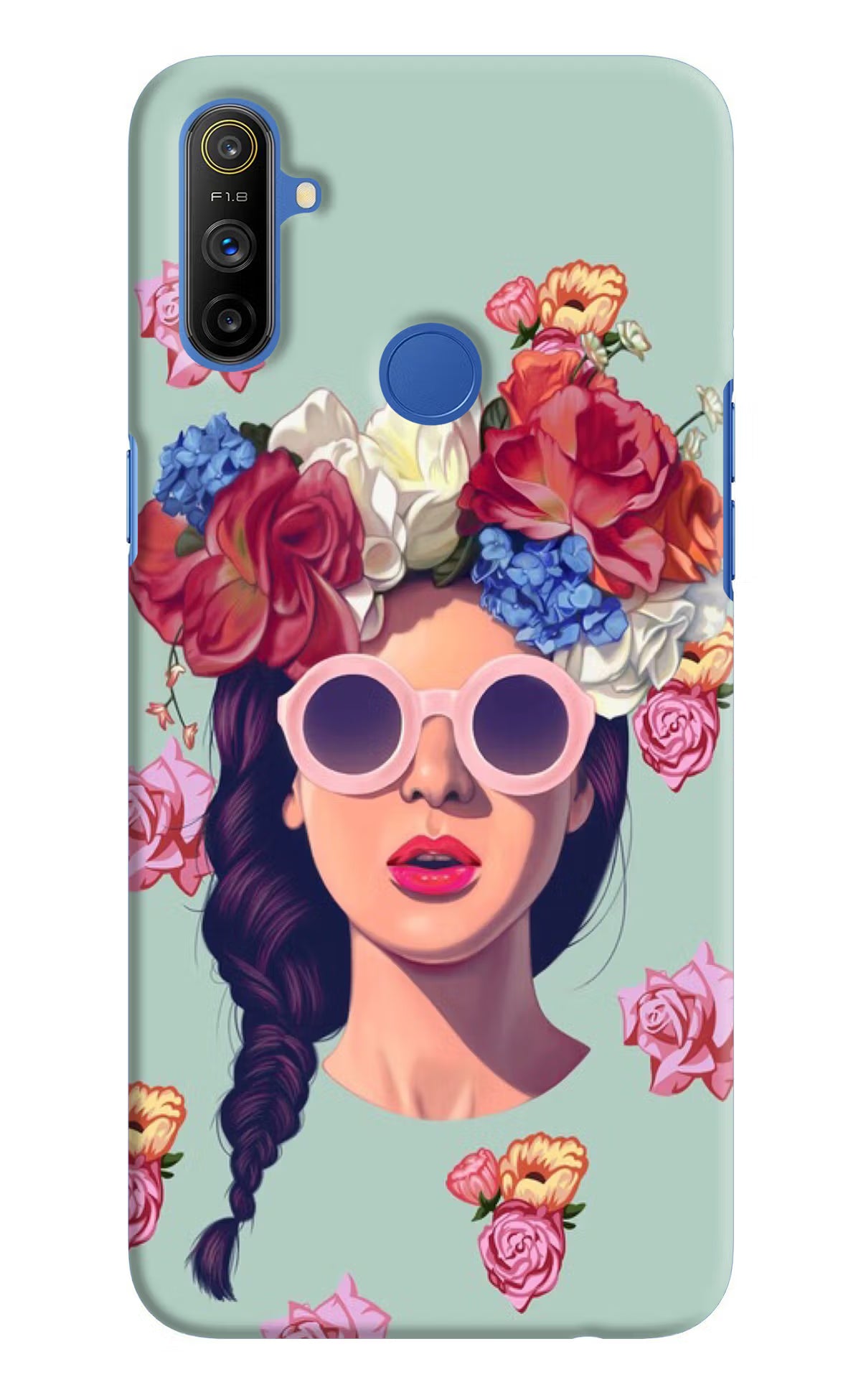 Pretty Girl Realme Narzo 10A/20A Back Cover - Pretty Girl Realme Narzo 10A/20A Hard Case Back Cover by Casekaro Pretty Girl Realme Narzo 10A/20A Hard Case Back Cover by Casekaro