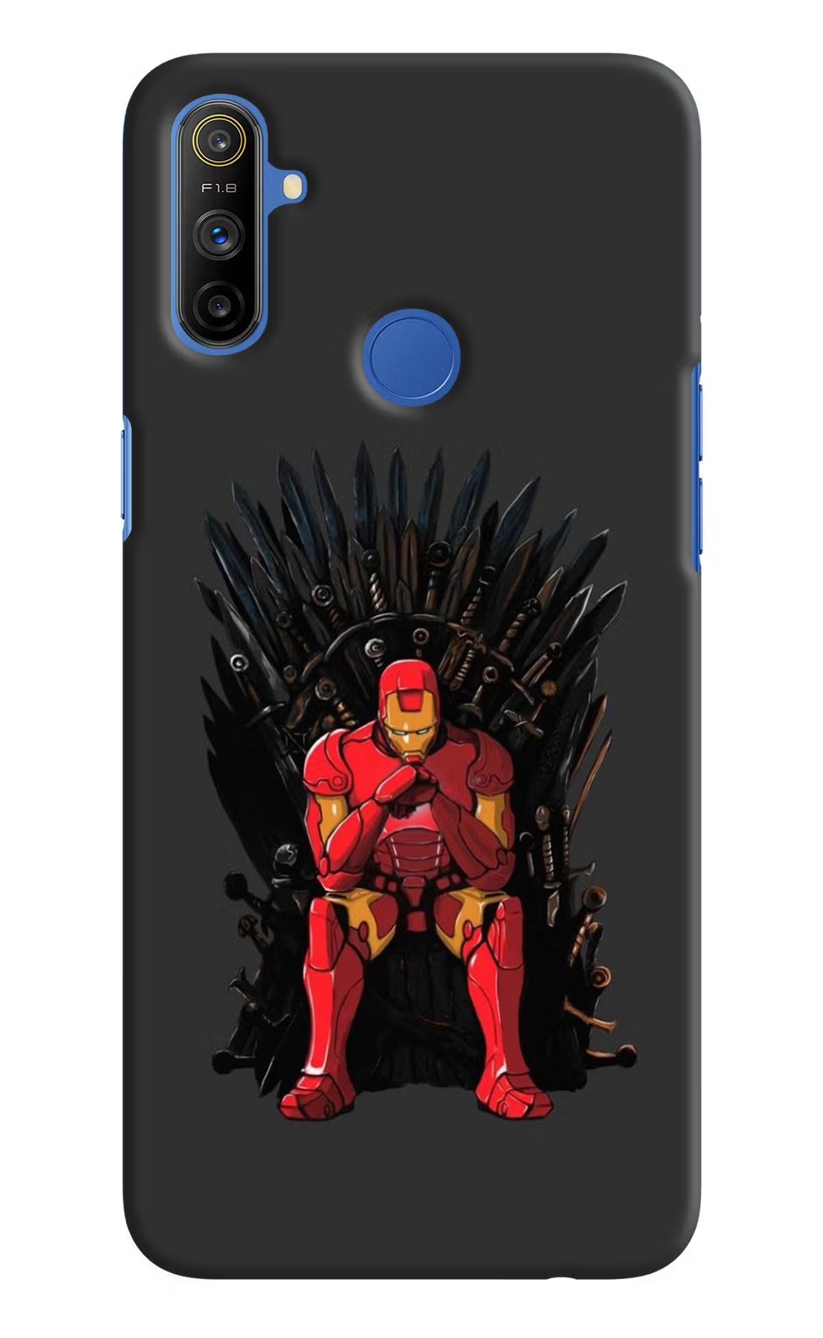 Ironman Throne Realme Narzo 10A/20A Back Cover - Ironman Throne Realme Narzo 10A/20A Hard Case Back Cover by Casekaro Ironman Throne Realme Narzo 10A/20A Hard Case Back Cover by Casekaro