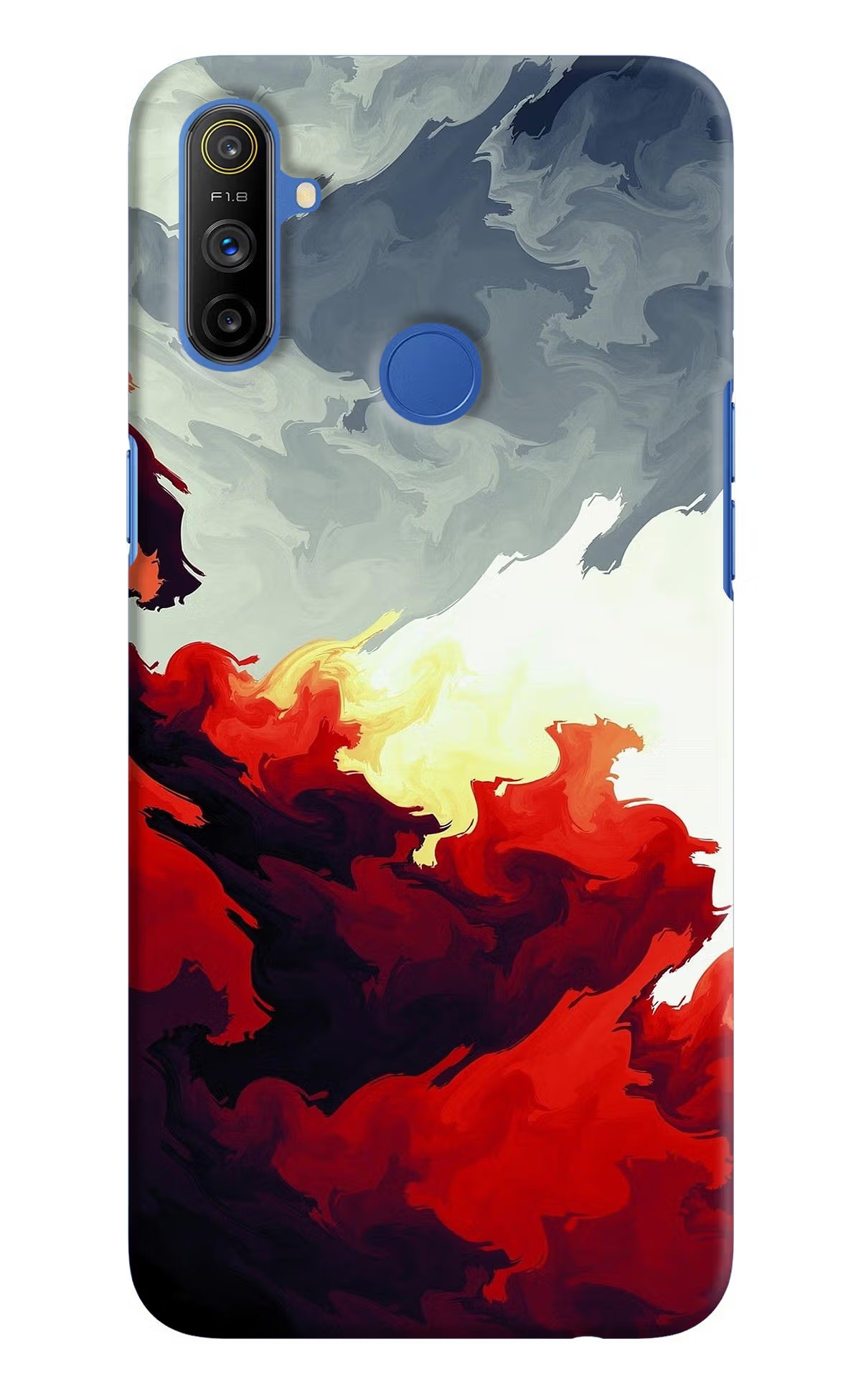Fire Cloud Realme Narzo 10A/20A Back Cover - Fire Cloud Realme Narzo 10A/20A Hard Case Back Cover by Casekaro Fire Cloud Realme Narzo 10A/20A Hard Case Back Cover by Casekaro