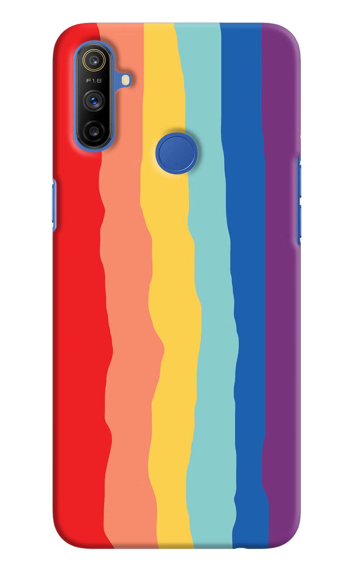 Rainbow Realme Narzo 10A/20A Back Cover - Rainbow Realme Narzo 10A/20A Hard Case Back Cover by Casekaro Rainbow Realme Narzo 10A/20A Hard Case Back Cover by Casekaro