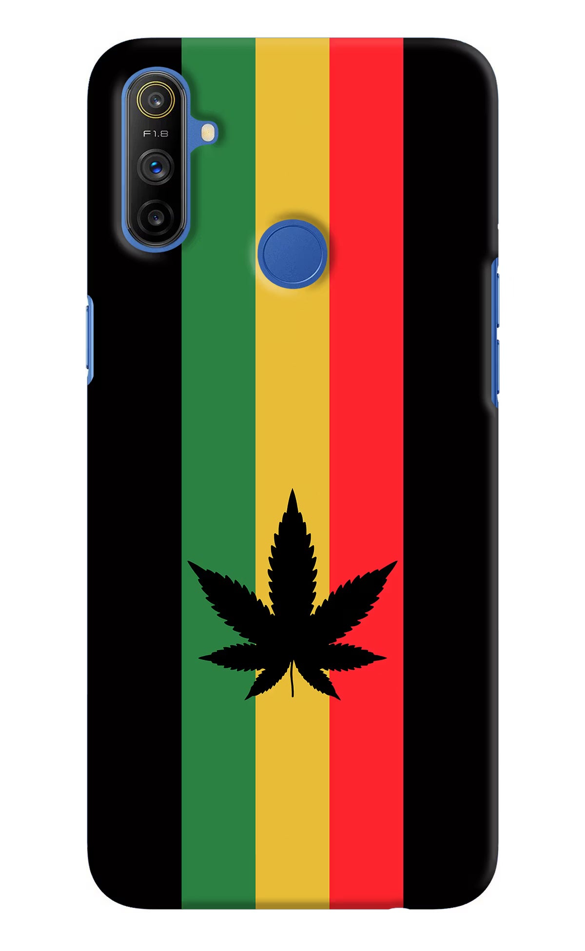 Weed Flag Realme Narzo 10A/20A Back Cover - Weed Flag Realme Narzo 10A/20A Hard Case Back Cover by Casekaro Weed Flag Realme Narzo 10A/20A Hard Case Back Cover by Casekaro