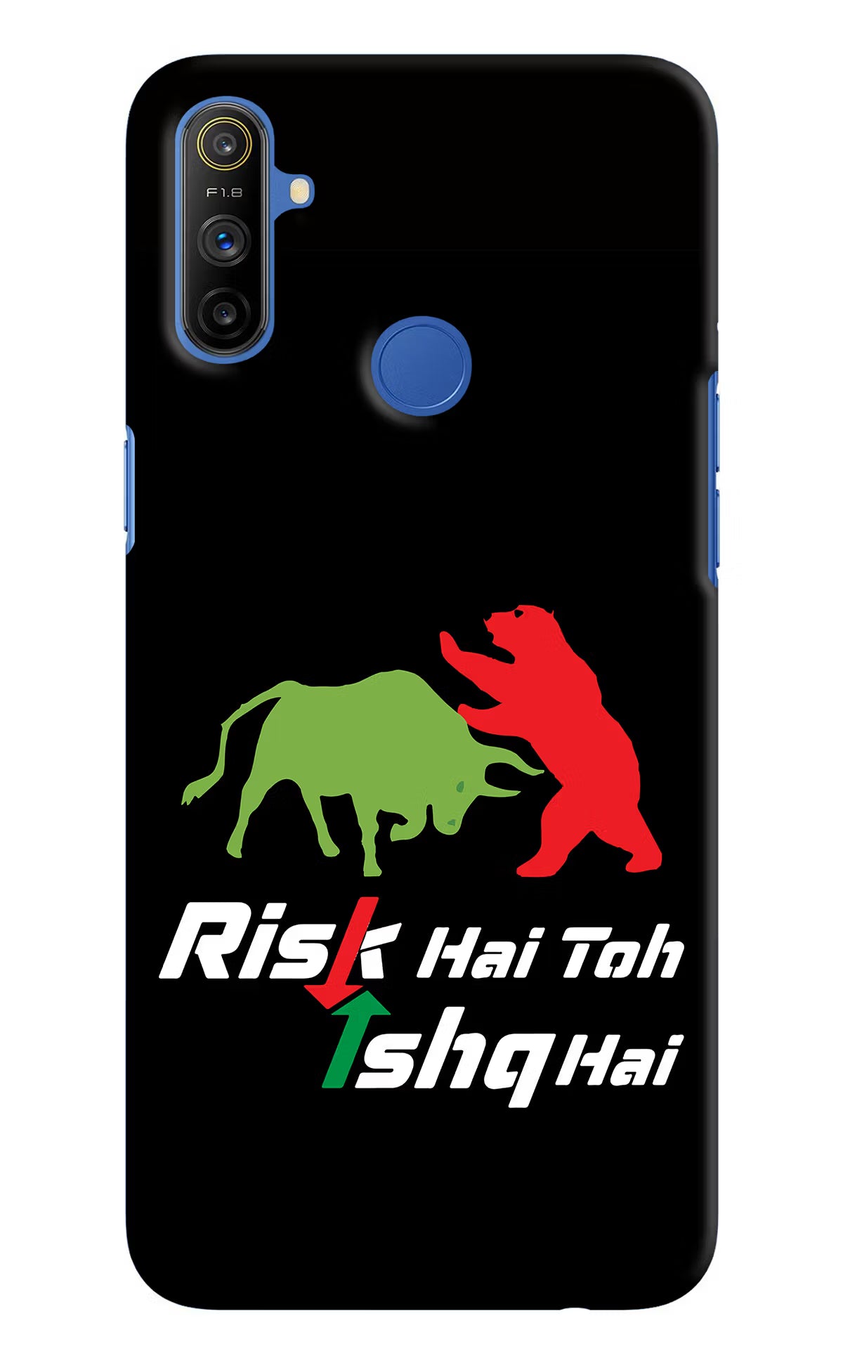 Risk Hai Toh Ishq Hai Realme Narzo 10A/20A Back Cover - Risk Hai Toh Ishq Hai Realme Narzo 10A/20A Hard Case Back Cover by Casekaro Risk Hai Toh Ishq Hai Realme Narzo 10A/20A Hard Case Back Cover by Casekaro