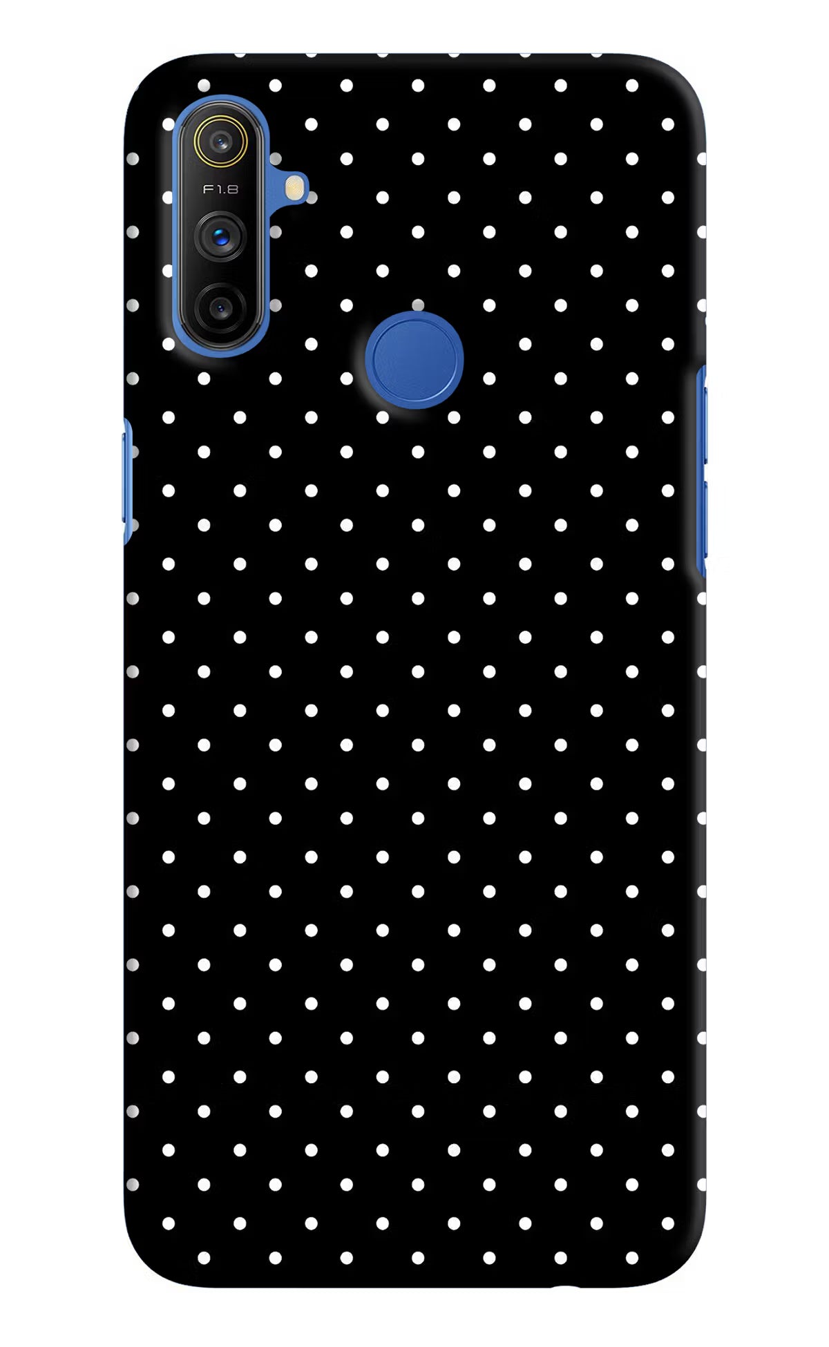 White Dots Realme Narzo 10A/20A Back Cover - White Dots Realme Narzo 10A/20A Hard Case Back Cover by Casekaro White Dots Realme Narzo 10A/20A Hard Case Back Cover by Casekaro