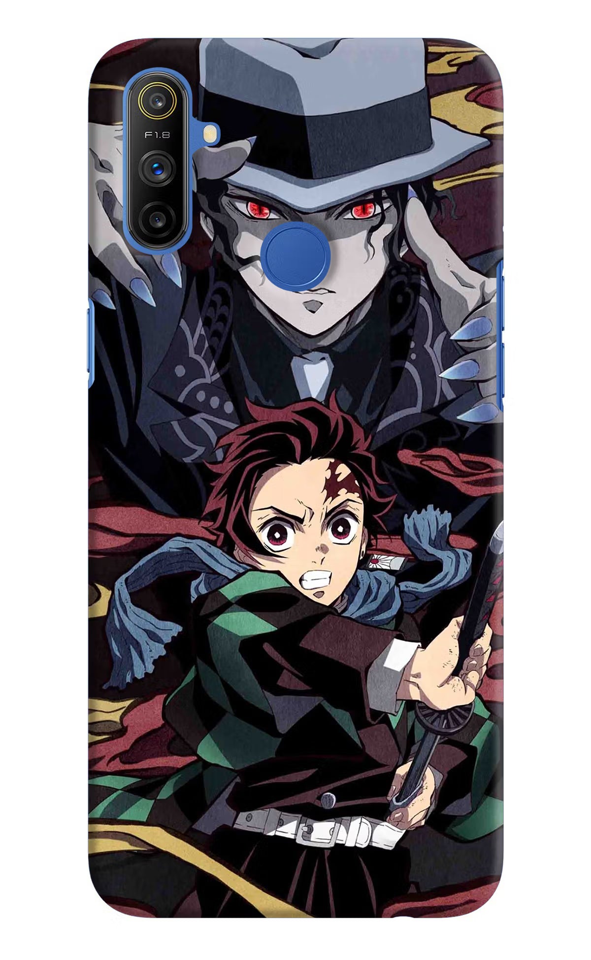 Demon Slayer Realme Narzo 10A/20A Back Cover - Demon Slayer Realme Narzo 10A/20A Hard Case Back Cover by Casekaro Demon Slayer Realme Narzo 10A/20A Hard Case Back Cover by Casekaro