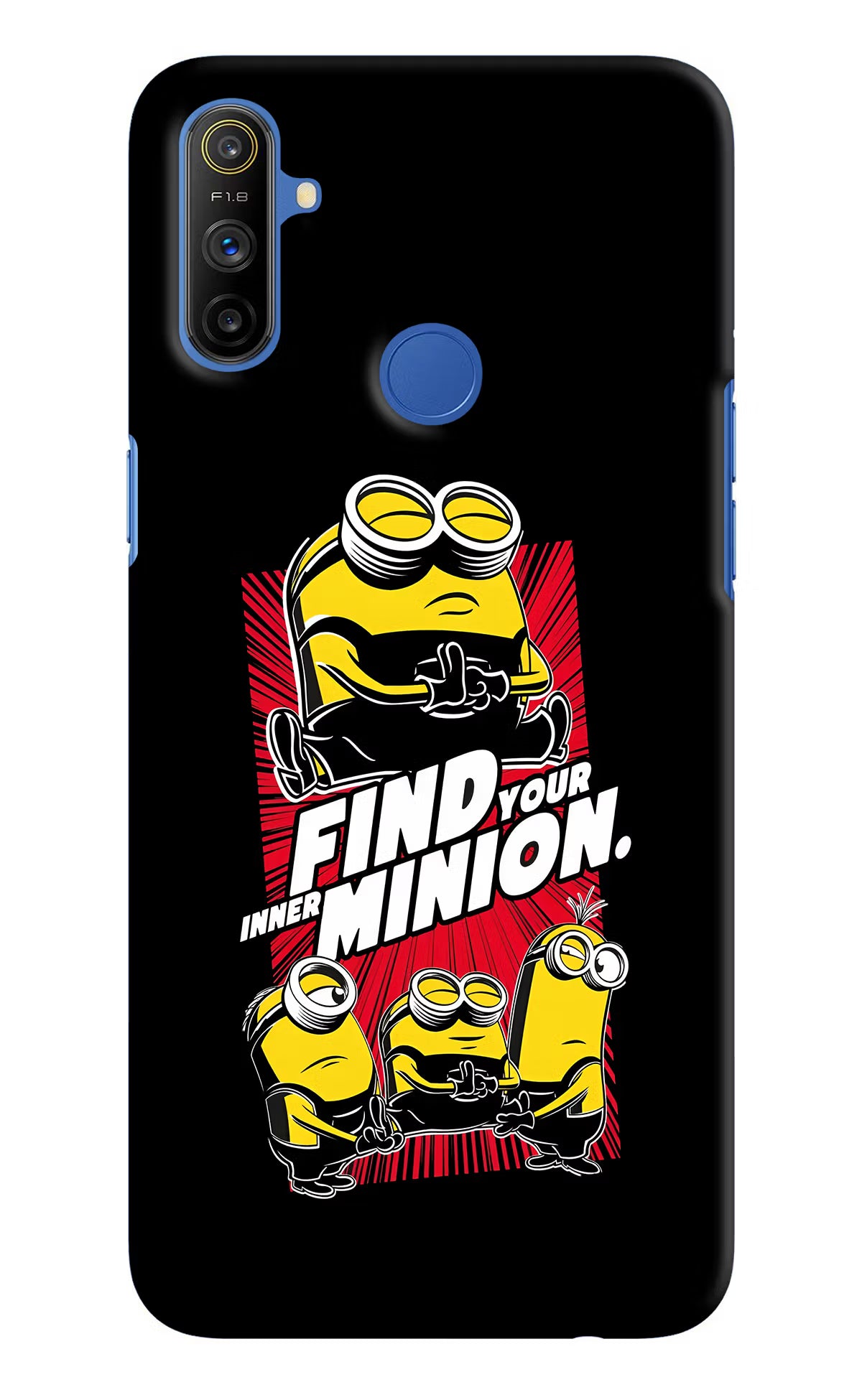 Find your inner Minion Realme Narzo 10A/20A Back Cover - Find your inner Minion Realme Narzo 10A/20A Hard Case Back Cover by Casekaro Find your inner Minion Realme Narzo 10A/20A Hard Case Back Cover by Casekaro