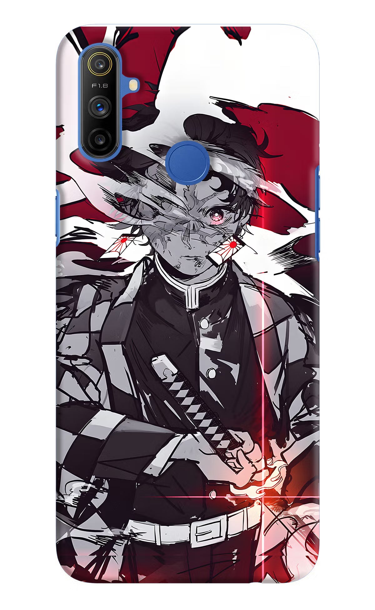 Demon Slayer Realme Narzo 10A/20A Back Cover - Demon Slayer Realme Narzo 10A/20A Hard Case Back Cover by Casekaro Demon Slayer Realme Narzo 10A/20A Hard Case Back Cover by Casekaro