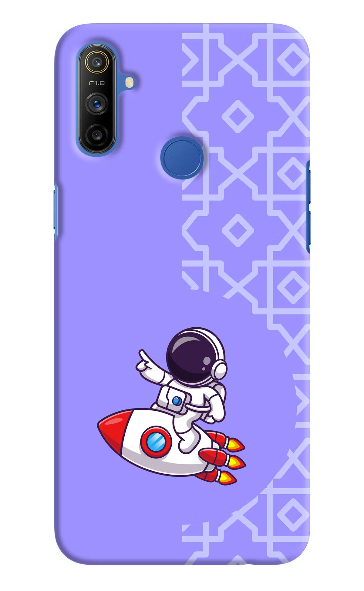 Cute Astronaut Realme Narzo 10A/20A Back Cover - Cute Astronaut Realme Narzo 10A/20A Hard Case Back Cover by Casekaro Cute Astronaut Realme Narzo 10A/20A Hard Case Back Cover by Casekaro