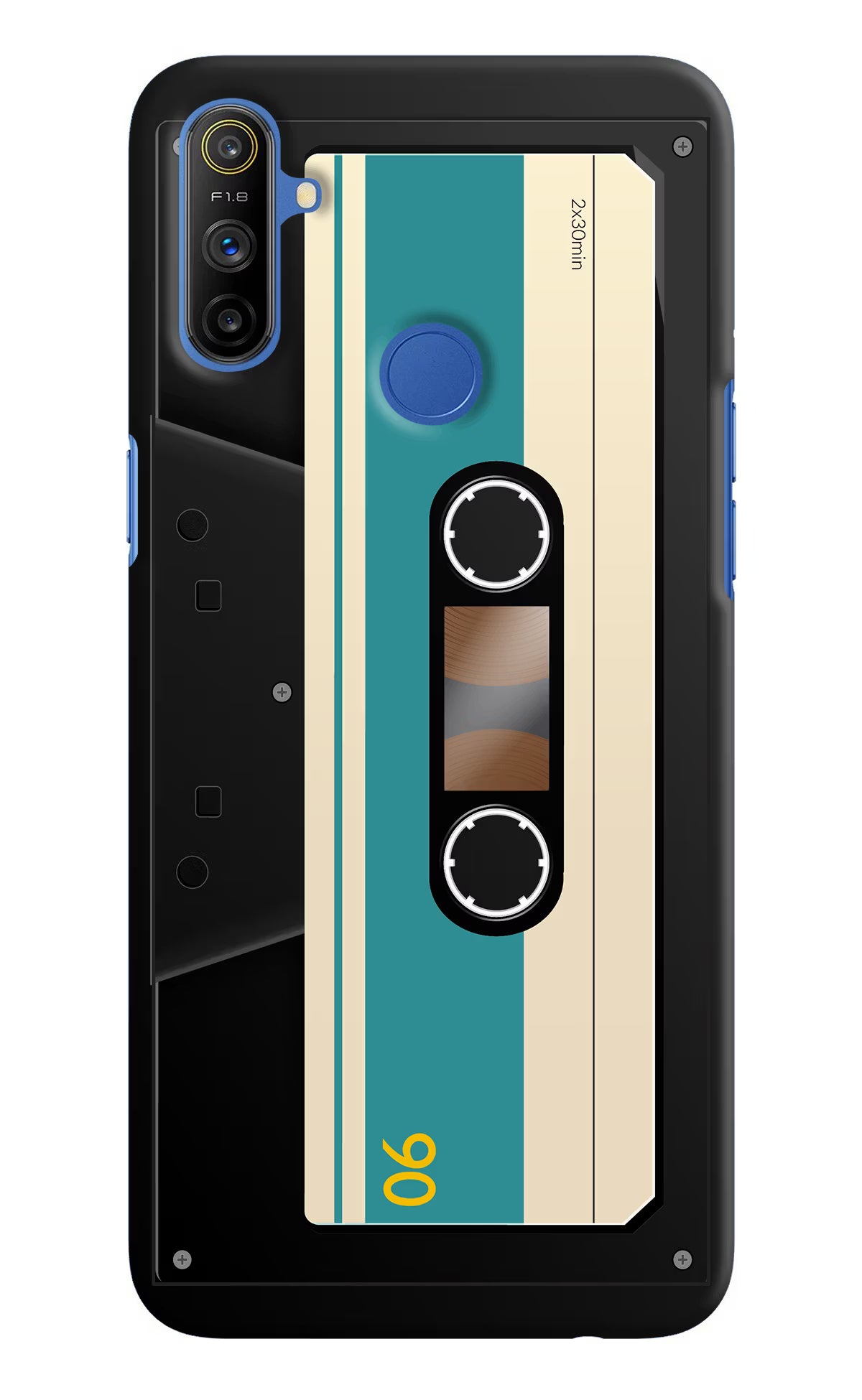 Cassette Realme Narzo 10A/20A Back Cover - Cassette Realme Narzo 10A/20A Hard Case Back Cover by Casekaro Cassette Realme Narzo 10A/20A Hard Case Back Cover by Casekaro