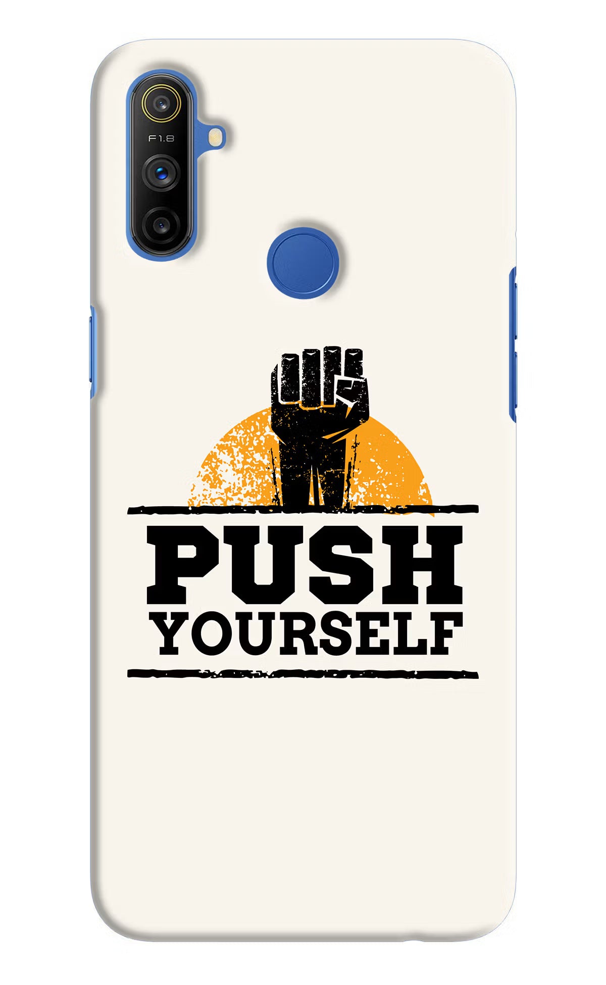 Push Yourself Realme Narzo 10A/20A Back Cover - Push Yourself Realme Narzo 10A/20A Hard Case Back Cover by Casekaro Push Yourself Realme Narzo 10A/20A Hard Case Back Cover by Casekaro