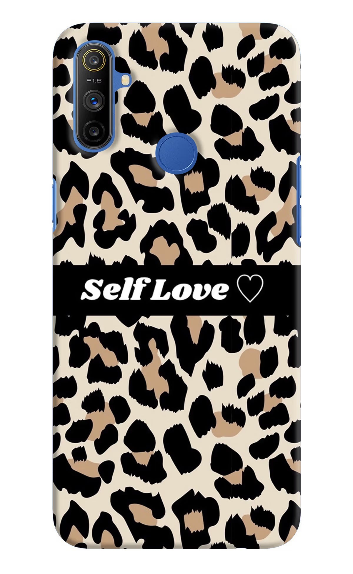 Leopard Print Self Love Realme Narzo 10A/20A Back Cover - Leopard Print Self Love Realme Narzo 10A/20A Hard Case Back Cover by Casekaro Leopard Print Self Love Realme Narzo 10A/20A Hard Case Back Cover by Casekaro