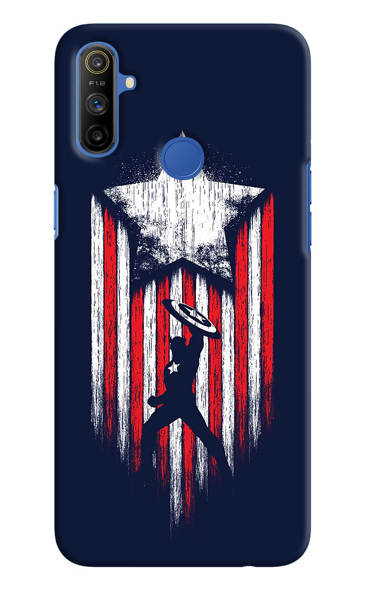 Captain America Marvel Art Realme Narzo 10A/20A Back Cover - Captain America Marvel Art Realme Narzo 10A/20A Hard Case Back Cover by Casekaro Captain America Marvel Art Realme Narzo 10A/20A Hard Case Back Cover by Casekaro