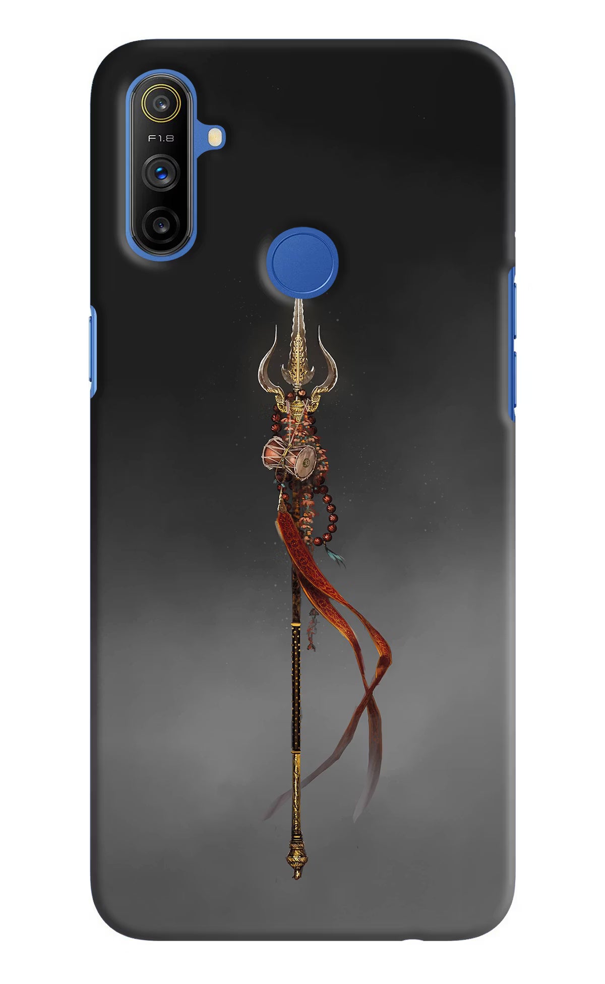Shiv Trishul Realme Narzo 10A/20A Back Cover - Shiv Trishul Realme Narzo 10A/20A Hard Case Back Cover by Casekaro Shiv Trishul Realme Narzo 10A/20A Hard Case Back Cover by Casekaro