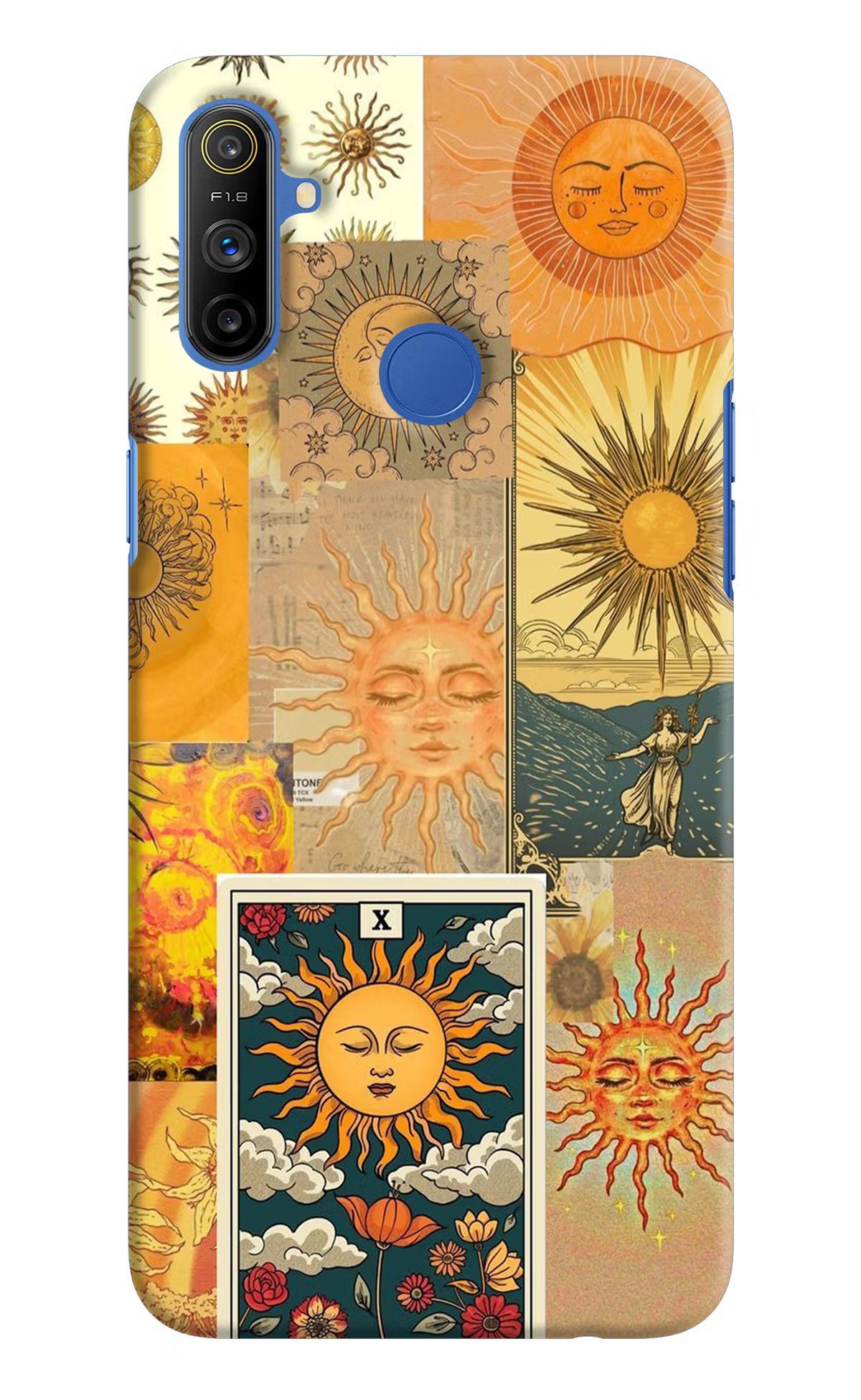 Sun Realme Narzo 10A/20A Back Cover - Sun Realme Narzo 10A/20A Hard Case Back Cover by Casekaro Sun Realme Narzo 10A/20A Hard Case Back Cover by Casekaro