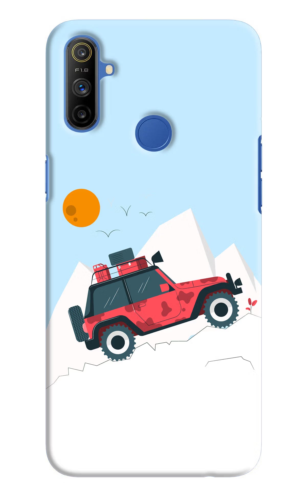 Mountain Trail Beast Realme Narzo 10A/20A Back Cover - Mountain Trail Beast Realme Narzo 10A/20A Hard Case Back Cover by Casekaro Mountain Trail Beast Realme Narzo 10A/20A Hard Case Back Cover by Casekaro