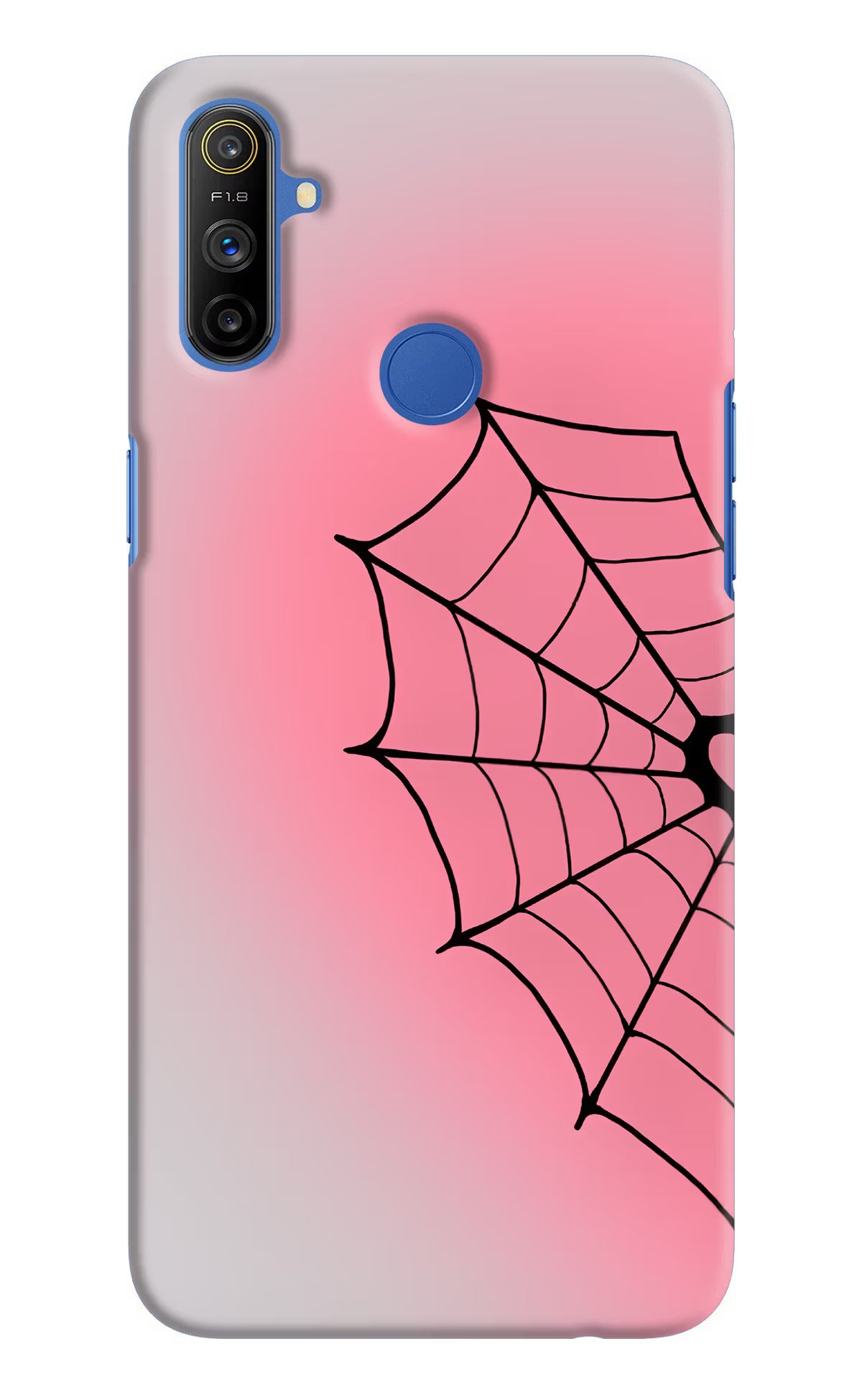 Pink Web Realme Narzo 10A/20A Back Cover - Pink Web Realme Narzo 10A/20A Back Cover Pink Web Realme Narzo 10A/20A Back Cover