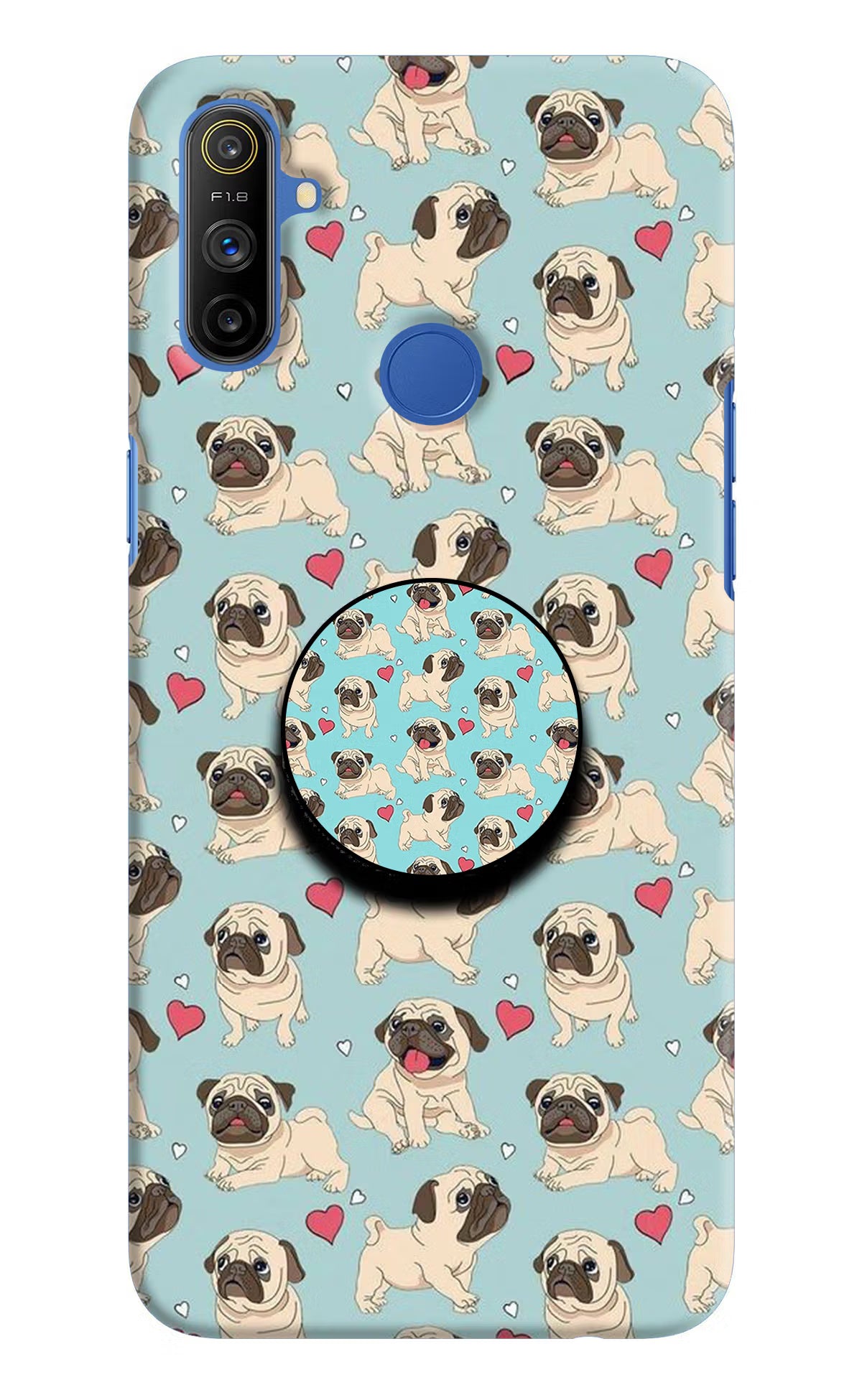 Pug Dog Realme Narzo 10A/20A Pop Case - Pug Dog Realme Narzo 10A/20A Pop Case by Casekaro Pug Dog Realme Narzo 10A/20A Pop Case by Casekaro