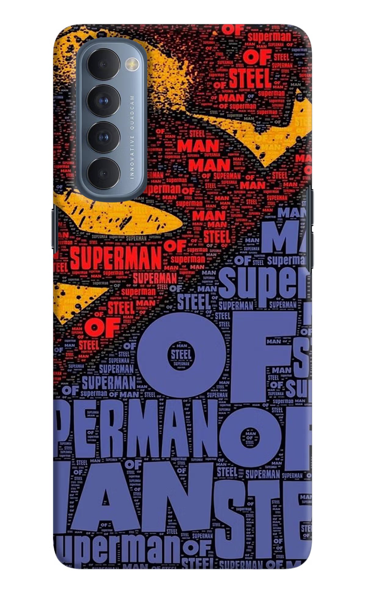 Superman Oppo Reno4 Pro Back Cover - Superman Oppo Reno4 Pro Hard Case Back Cover by Casekaro Superman Oppo Reno4 Pro Hard Case Back Cover by Casekaro