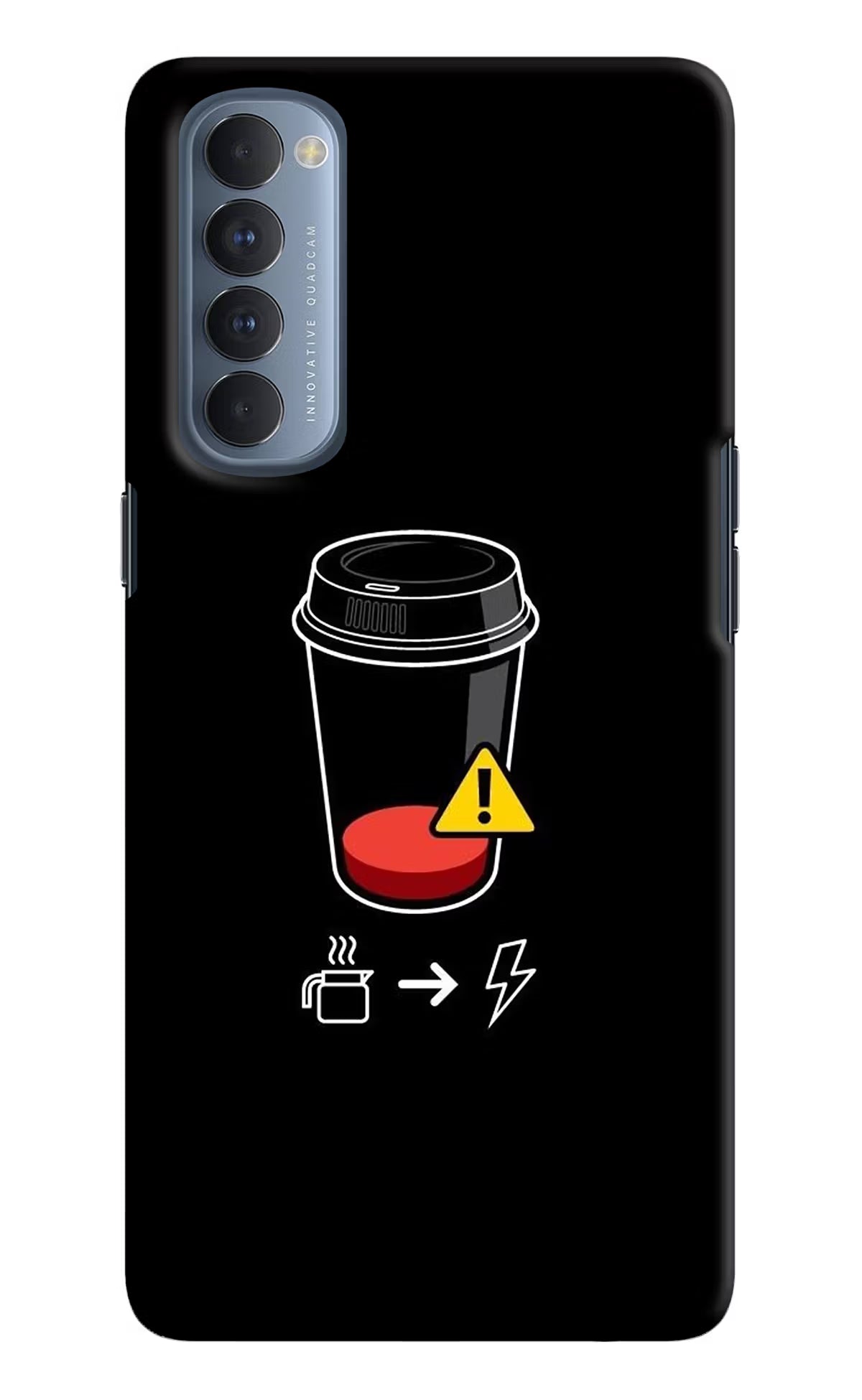 Coffee Oppo Reno4 Pro Back Cover - Coffee Oppo Reno4 Pro Hard Case Back Cover by Casekaro Coffee Oppo Reno4 Pro Hard Case Back Cover by Casekaro