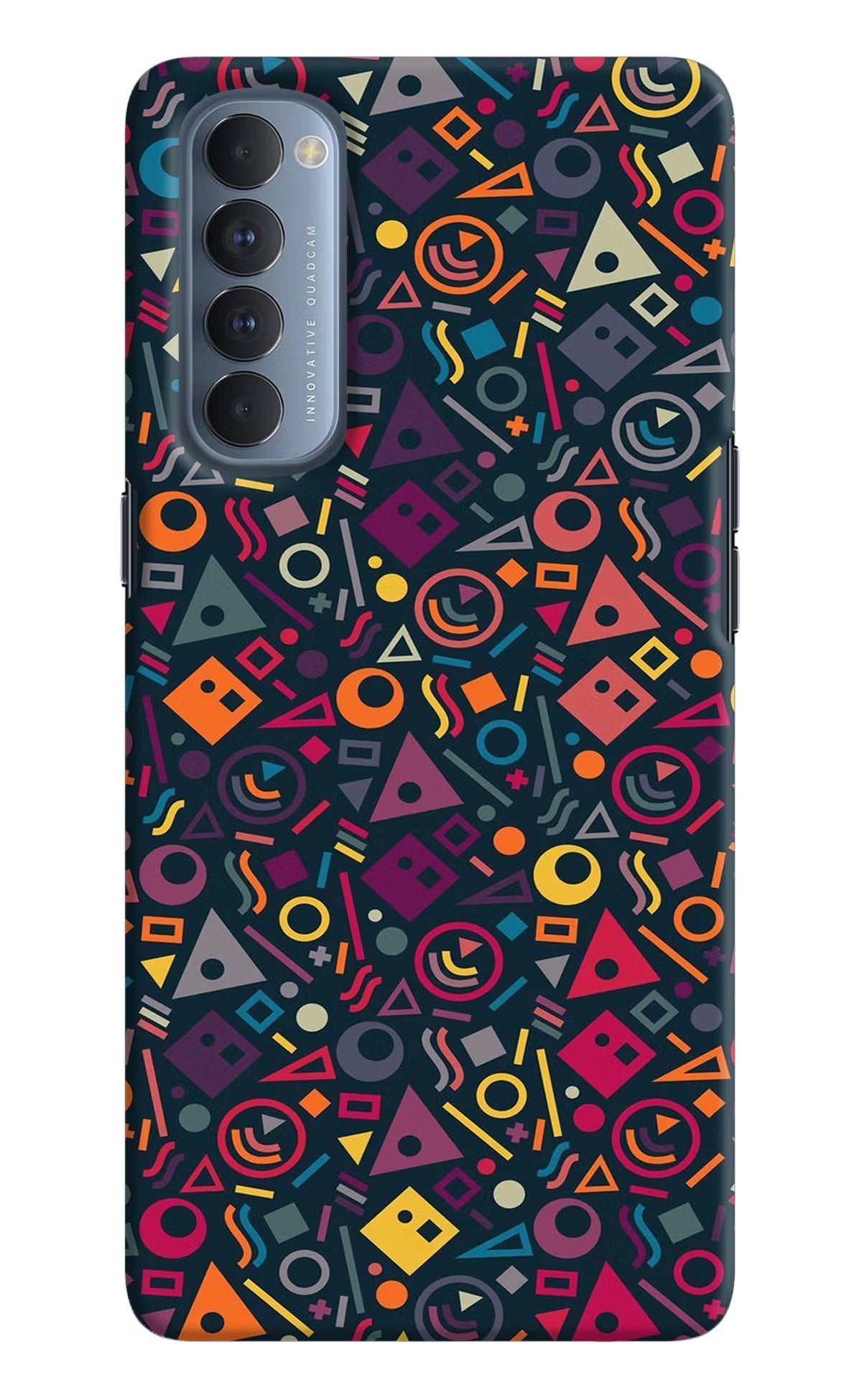 Geometric Abstract Oppo Reno4 Pro Back Cover - Geometric Abstract Oppo Reno4 Pro Hard Case Back Cover by Casekaro Geometric Abstract Oppo Reno4 Pro Hard Case Back Cover by Casekaro