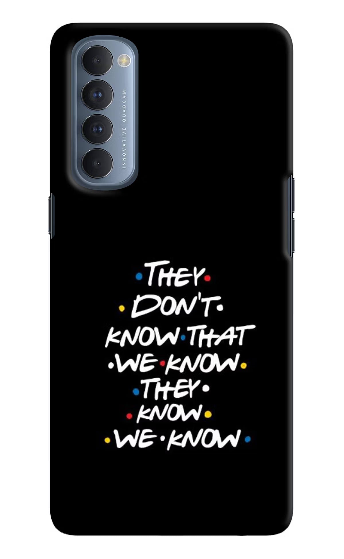 FRIENDS Dialogue Oppo Reno4 Pro Back Cover - FRIENDS Dialogue Oppo Reno4 Pro Hard Case Back Cover by Casekaro FRIENDS Dialogue Oppo Reno4 Pro Hard Case Back Cover by Casekaro