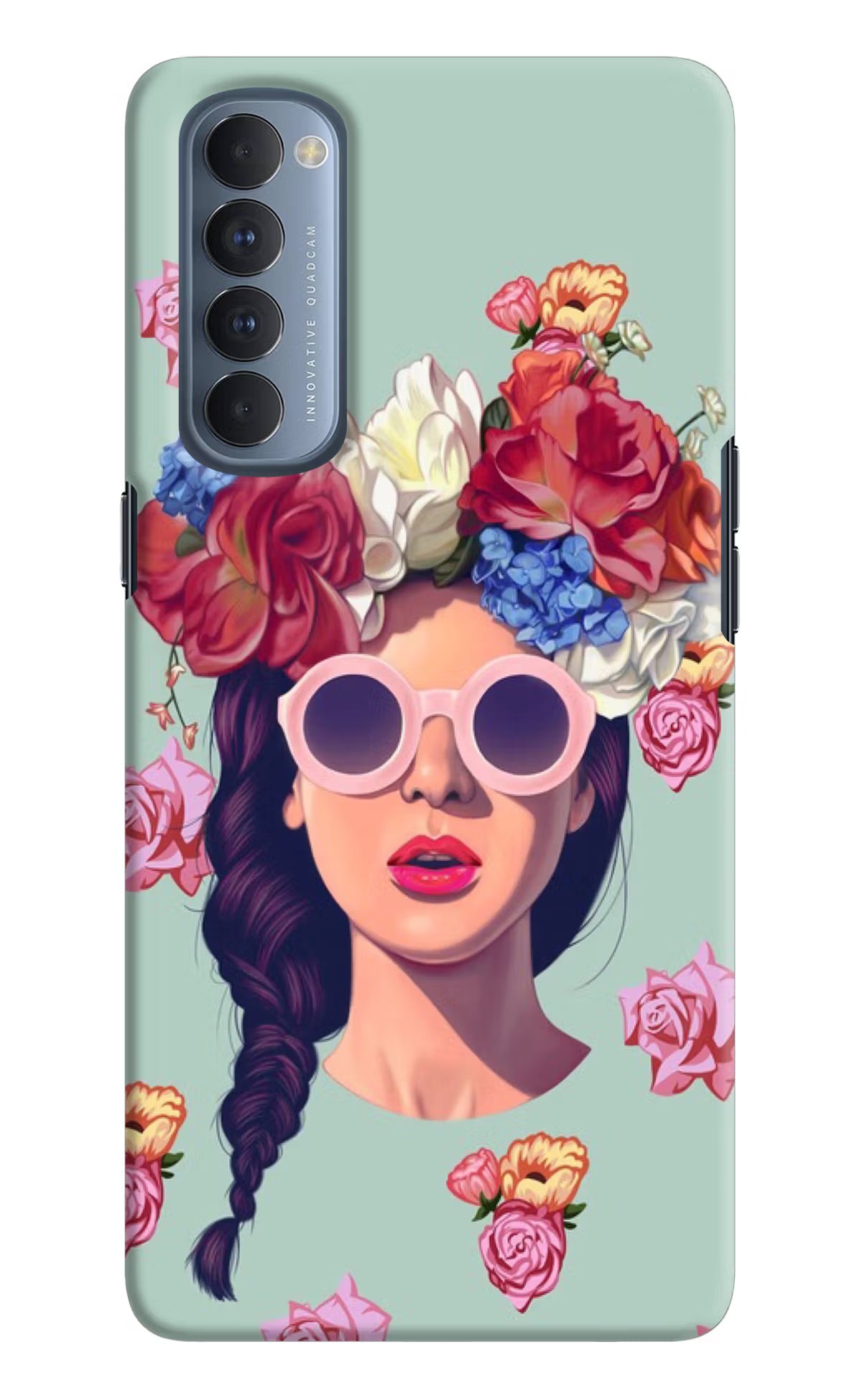 Pretty Girl Oppo Reno4 Pro Back Cover - Pretty Girl Oppo Reno4 Pro Hard Case Back Cover by Casekaro Pretty Girl Oppo Reno4 Pro Hard Case Back Cover by Casekaro