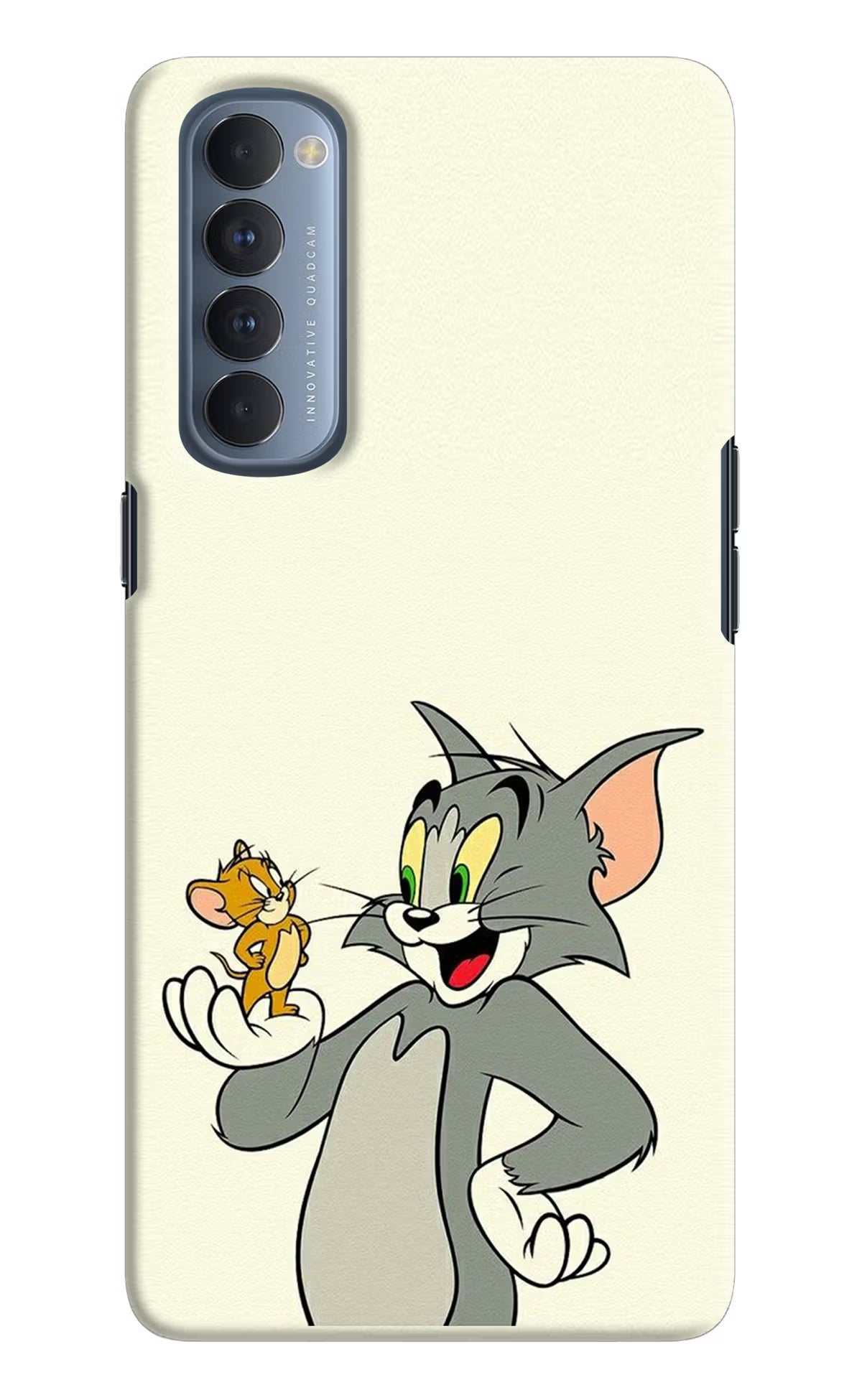 Tom & Jerry Oppo Reno4 Pro Back Cover - Tom & Jerry Oppo Reno4 Pro Hard Case Back Cover by Casekaro Tom & Jerry Oppo Reno4 Pro Hard Case Back Cover by Casekaro