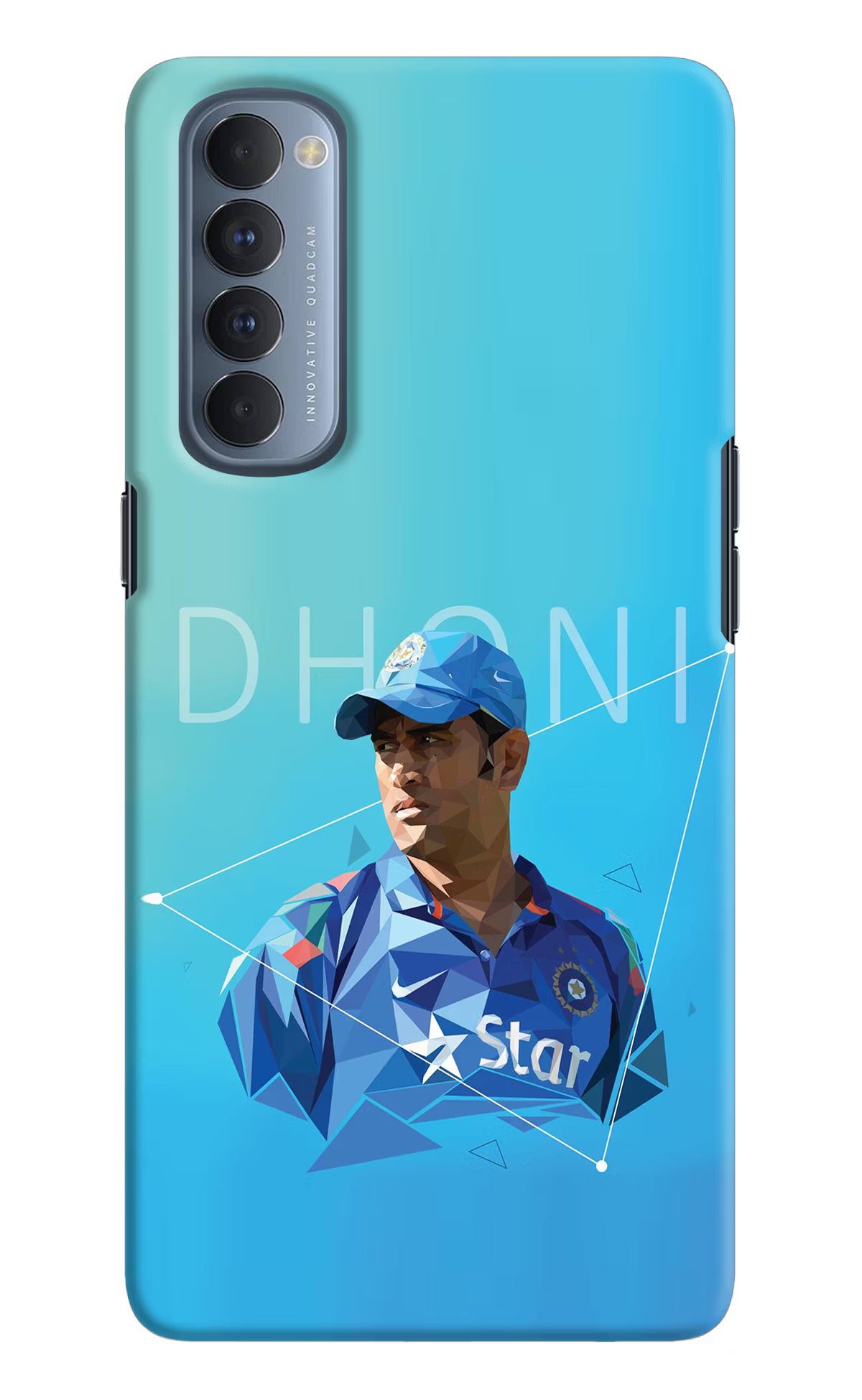 Dhoni Artwork Oppo Reno4 Pro Back Cover - Dhoni Artwork Oppo Reno4 Pro Hard Case Back Cover by Casekaro Dhoni Artwork Oppo Reno4 Pro Hard Case Back Cover by Casekaro